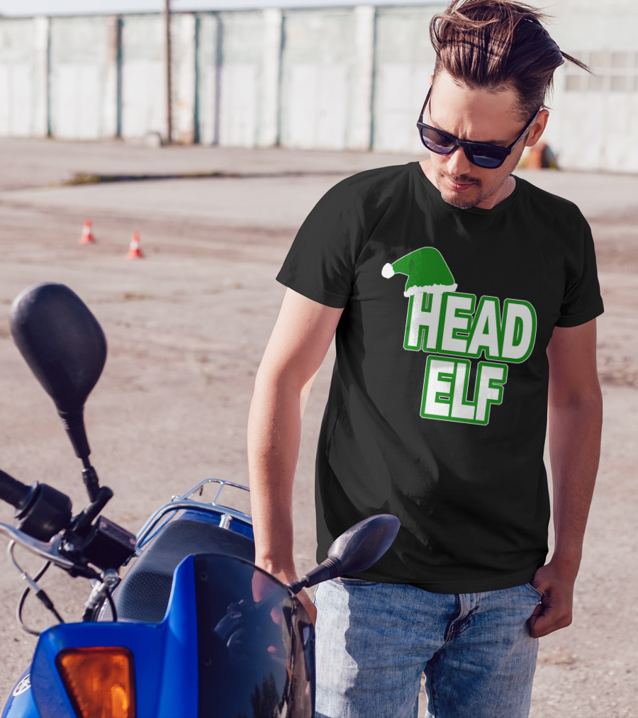 Head Elf Christmas Santa's Elf T-Shirt