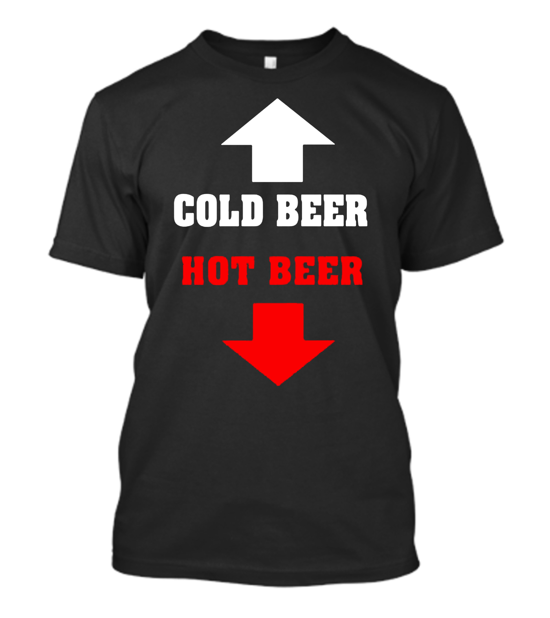 Cold Beer Hot Beer Up Down Arrows T-Shirt