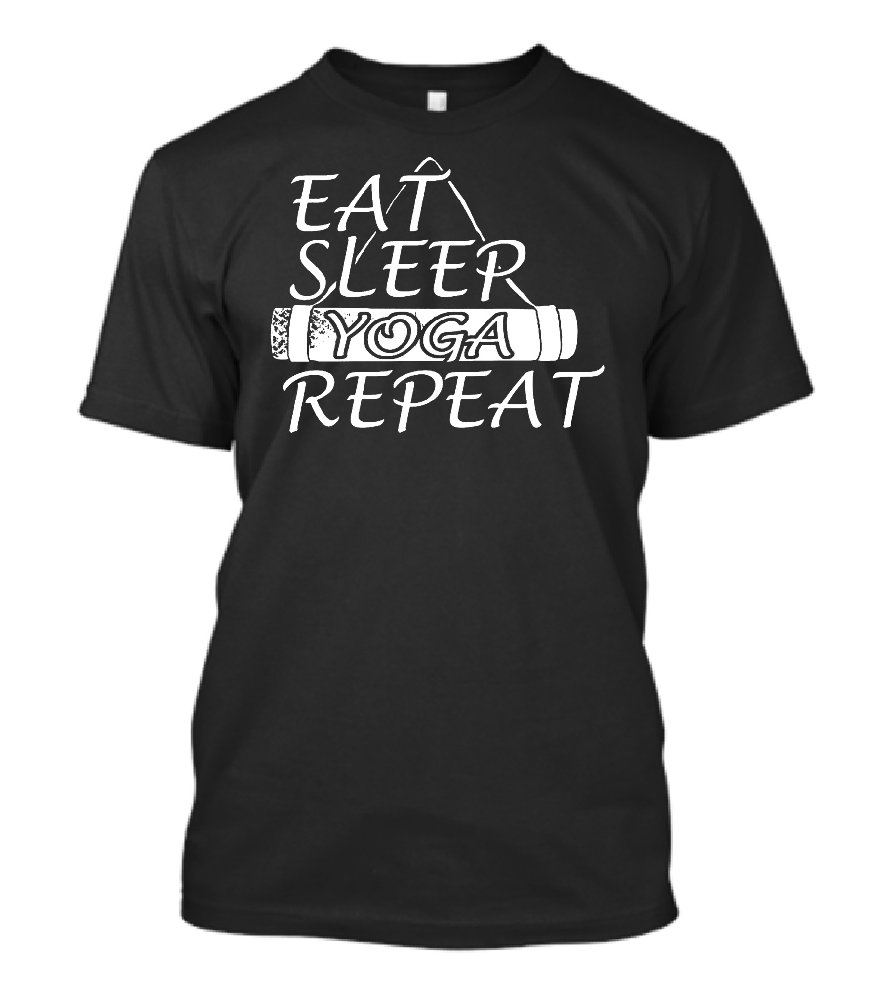 Eat Sleep Yoga Repeat Mat T-Shirt