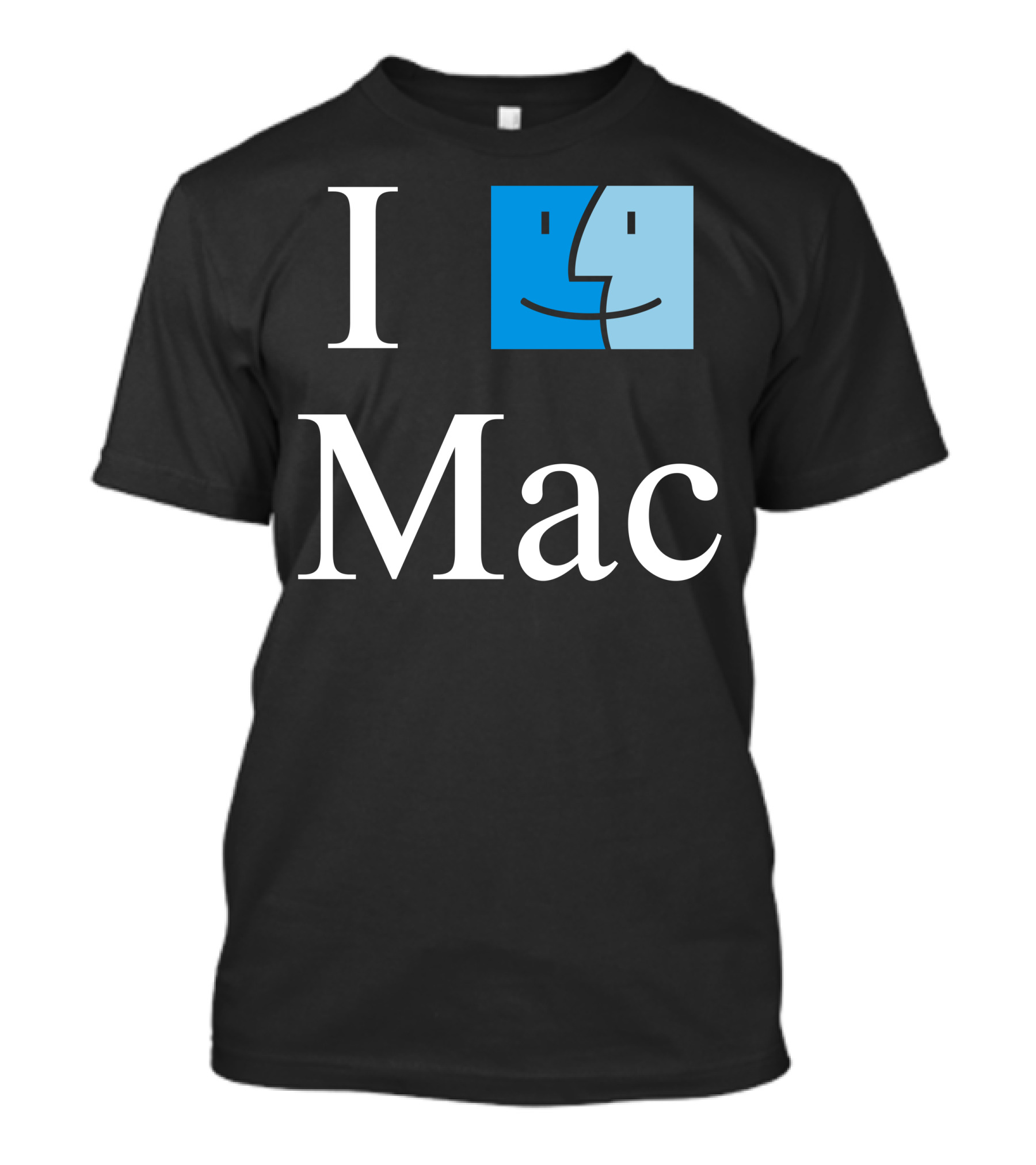 I Love Mac Finder Face T-Shirt