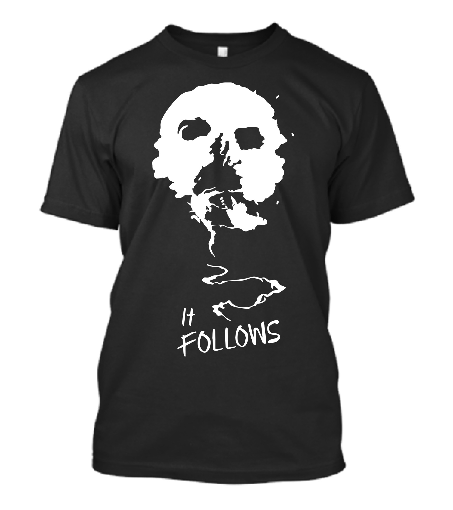 It Follows Horror Movie Skull White T-Shirt