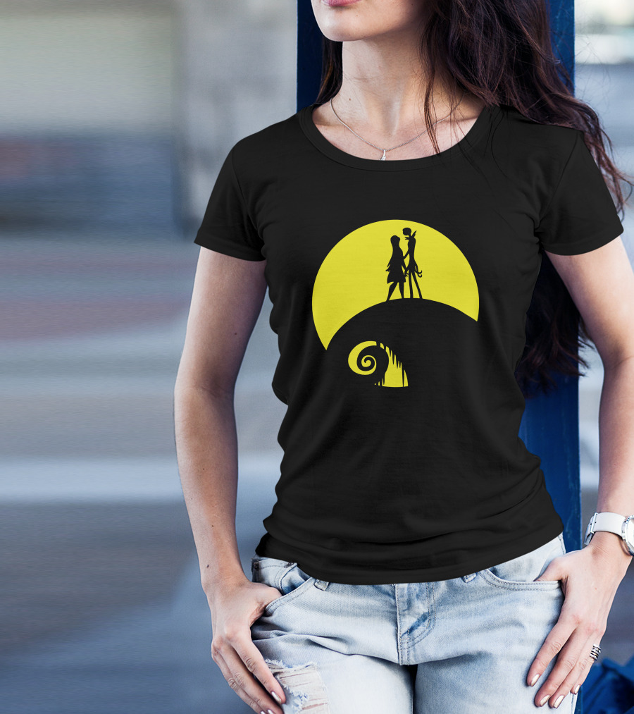 Jack And Sally Moonlit Hilltop T-Shirt