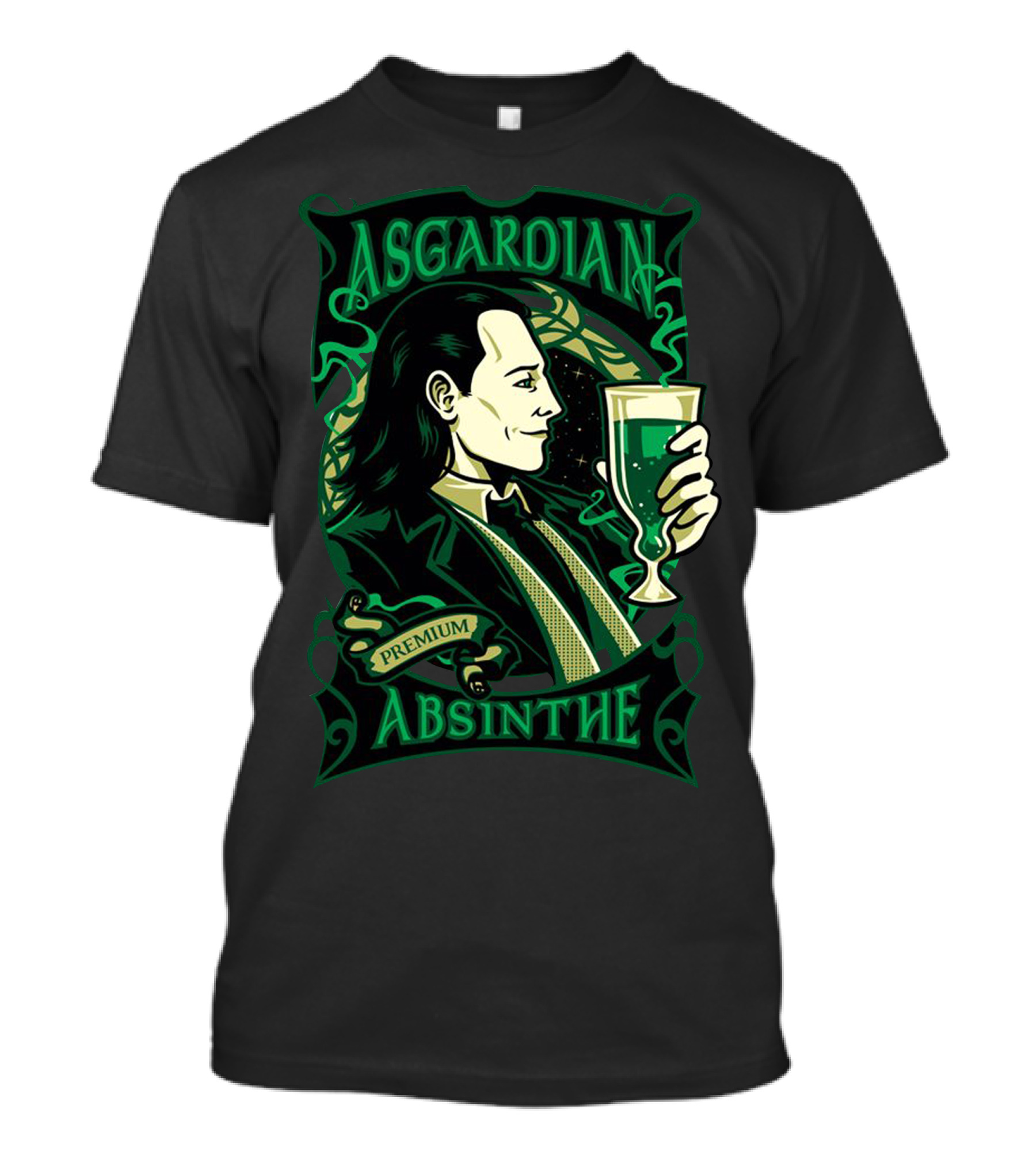 Loki Tom Hiddleston Asgardian Premium Absinthe T-Shirt
