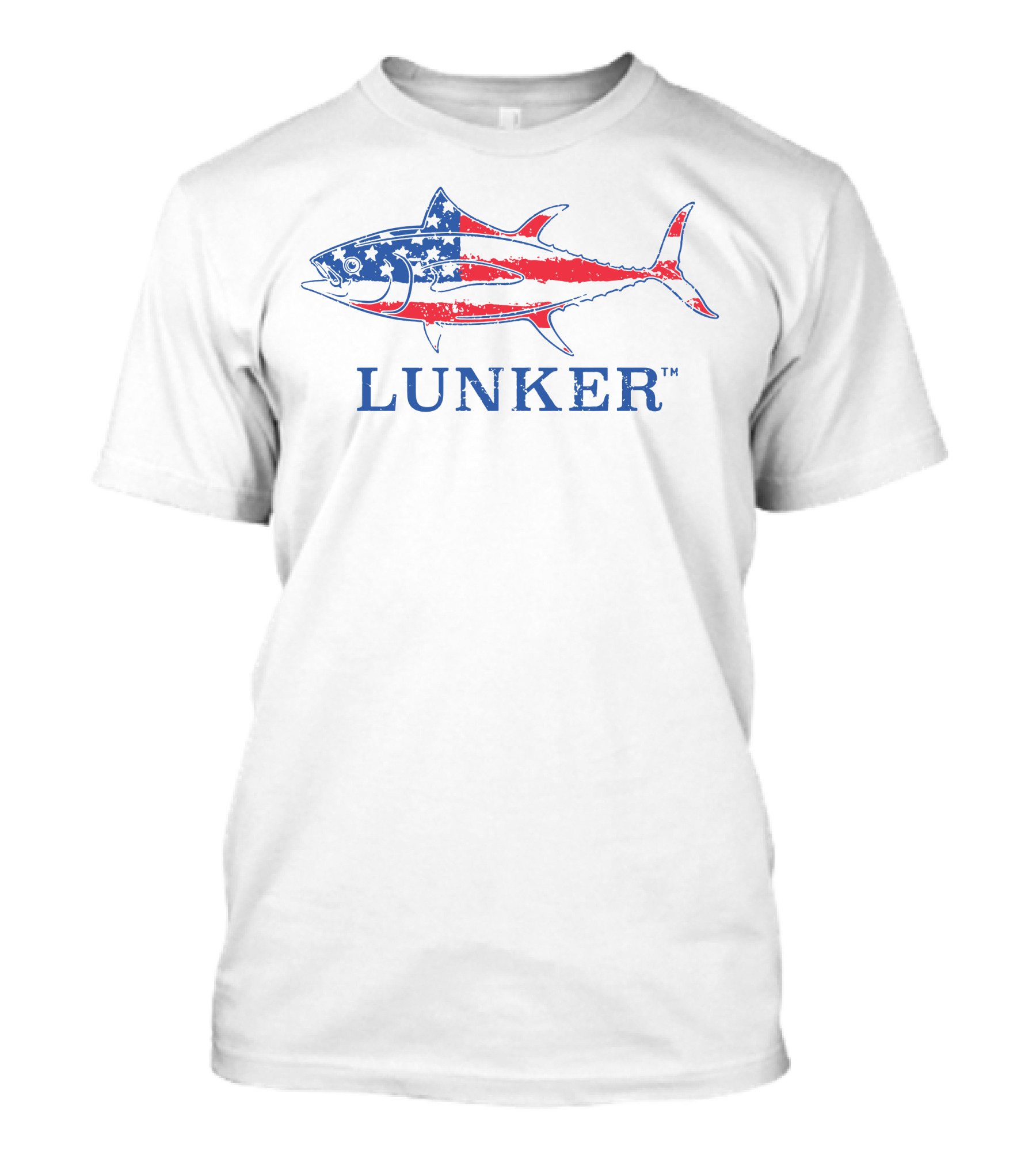 Lunker American Flag Tuna T-Shirt