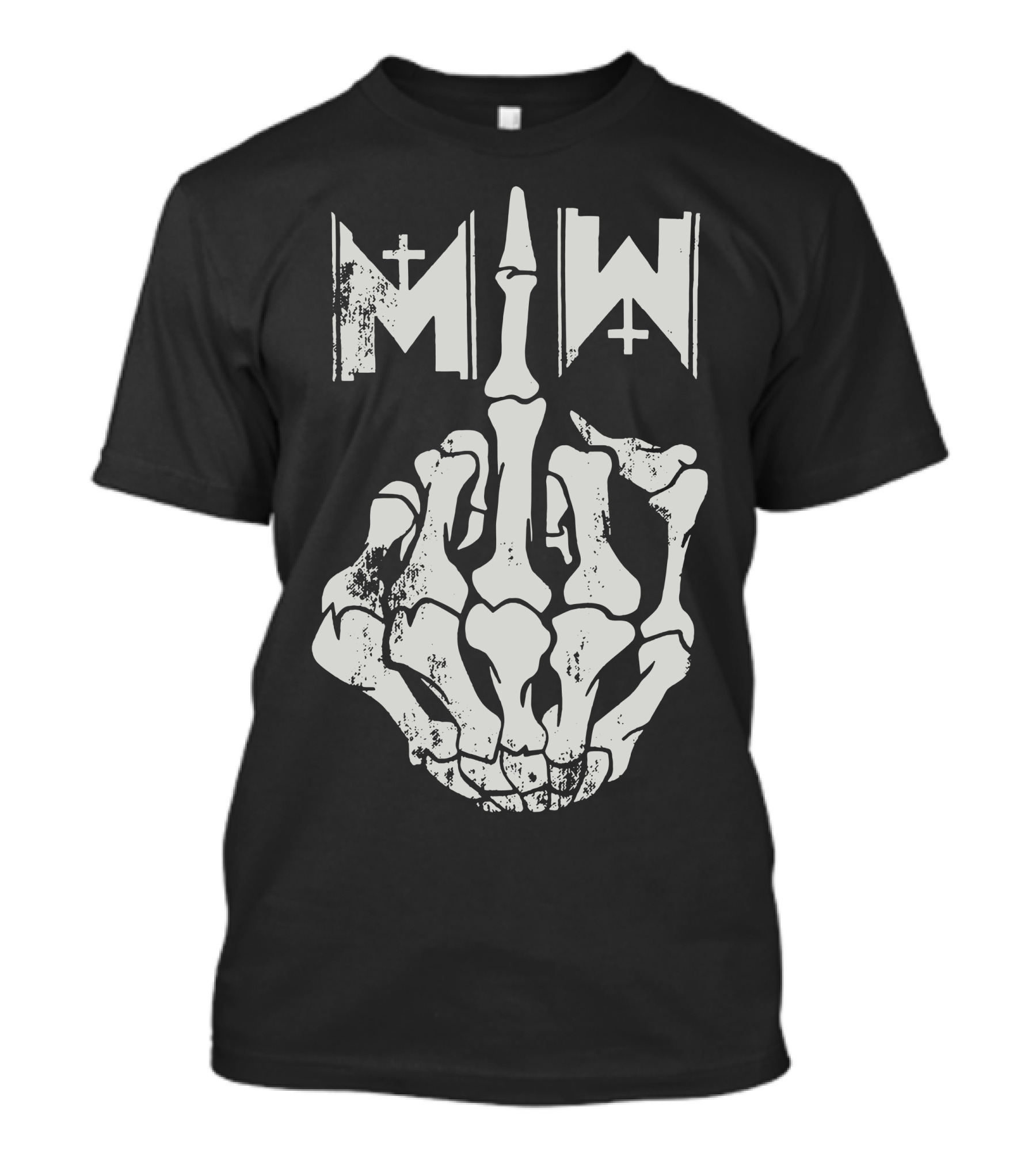 Motionless In White MIW Skeleton Middle Finger T-Shirt