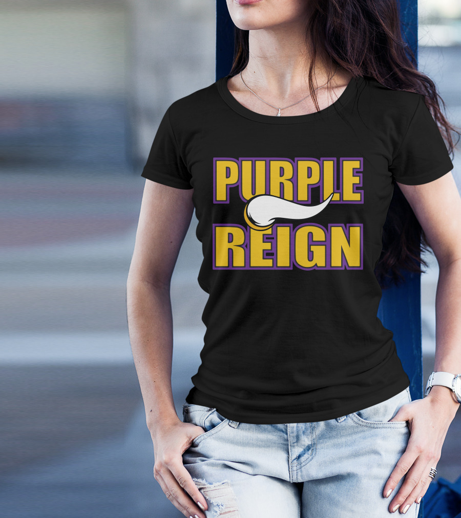 Purple Reign Vikings Horn Emblem T-Shirt