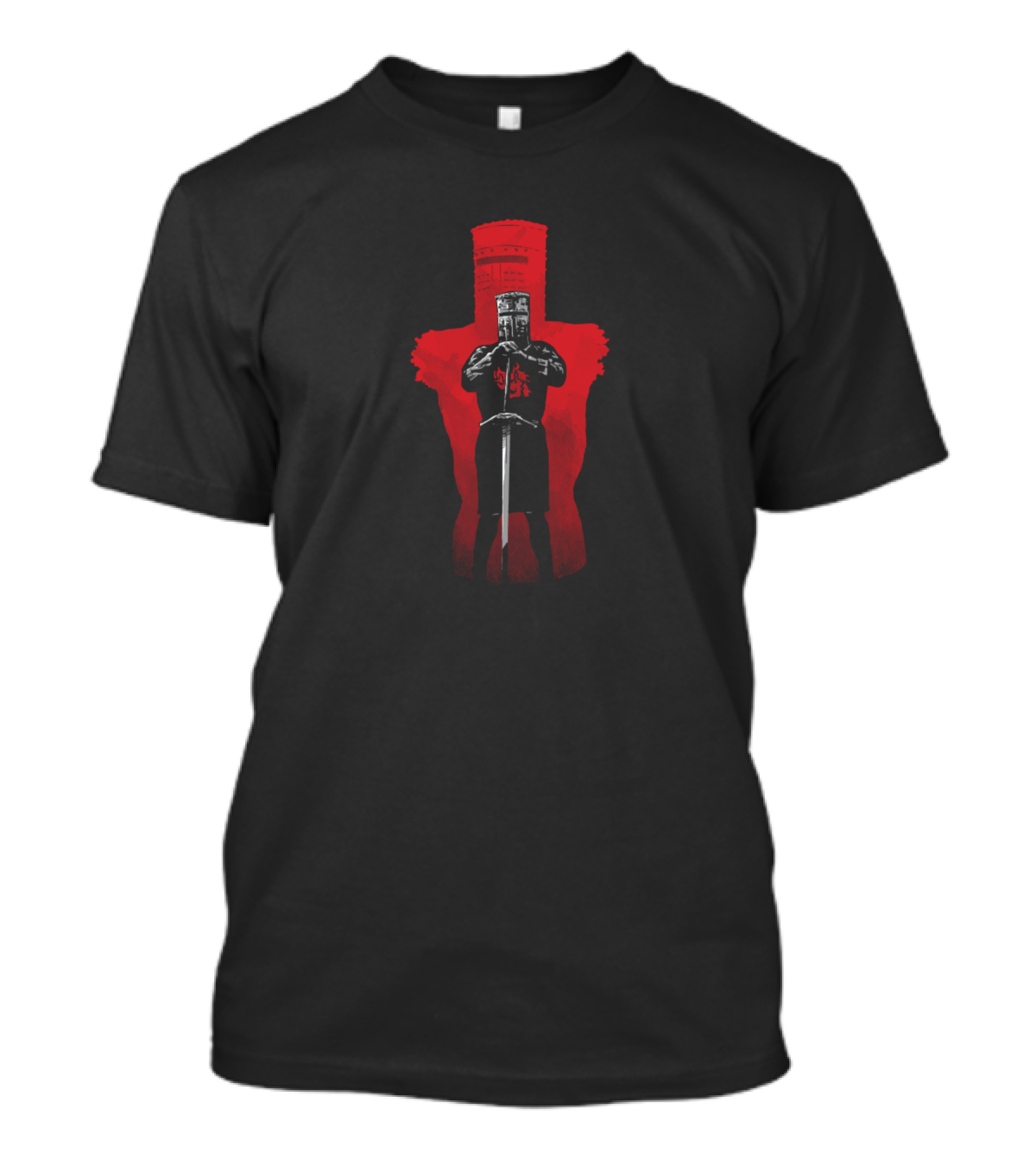 Red Knight Medieval Warrior T-Shirt
