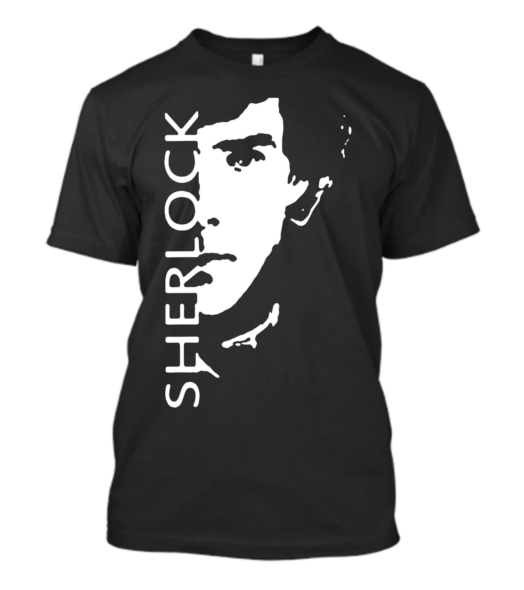 Sherlock Vertical Stencil T-Shirt
