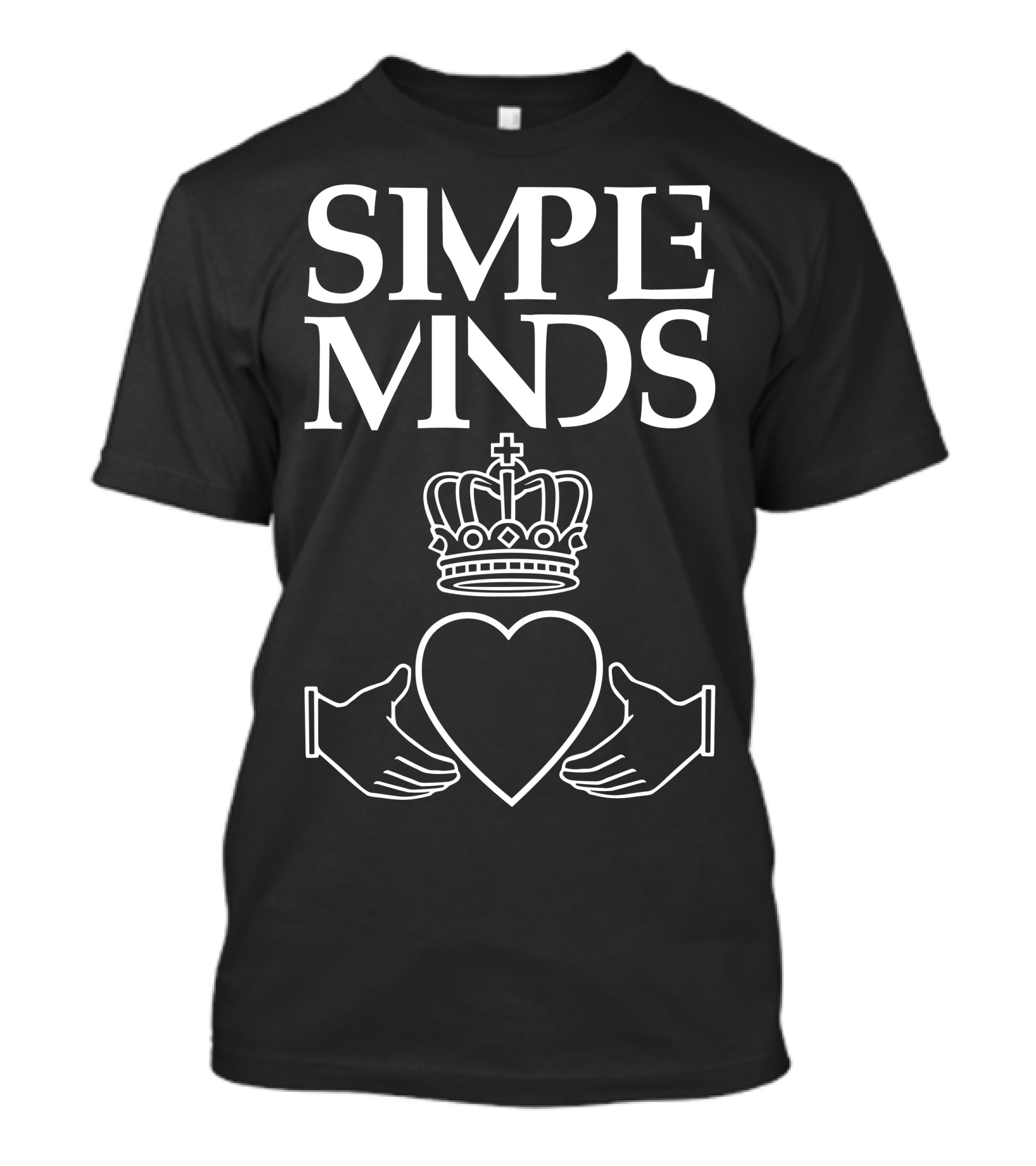 Simple Minds Crown And Heart Hands T-Shirt