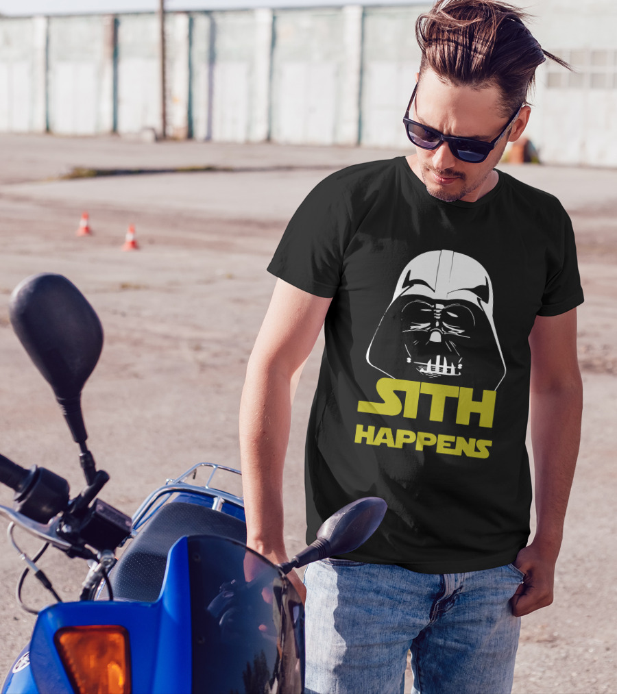 Darth Vader Sith Happens Funny Star Wars T-Shirt