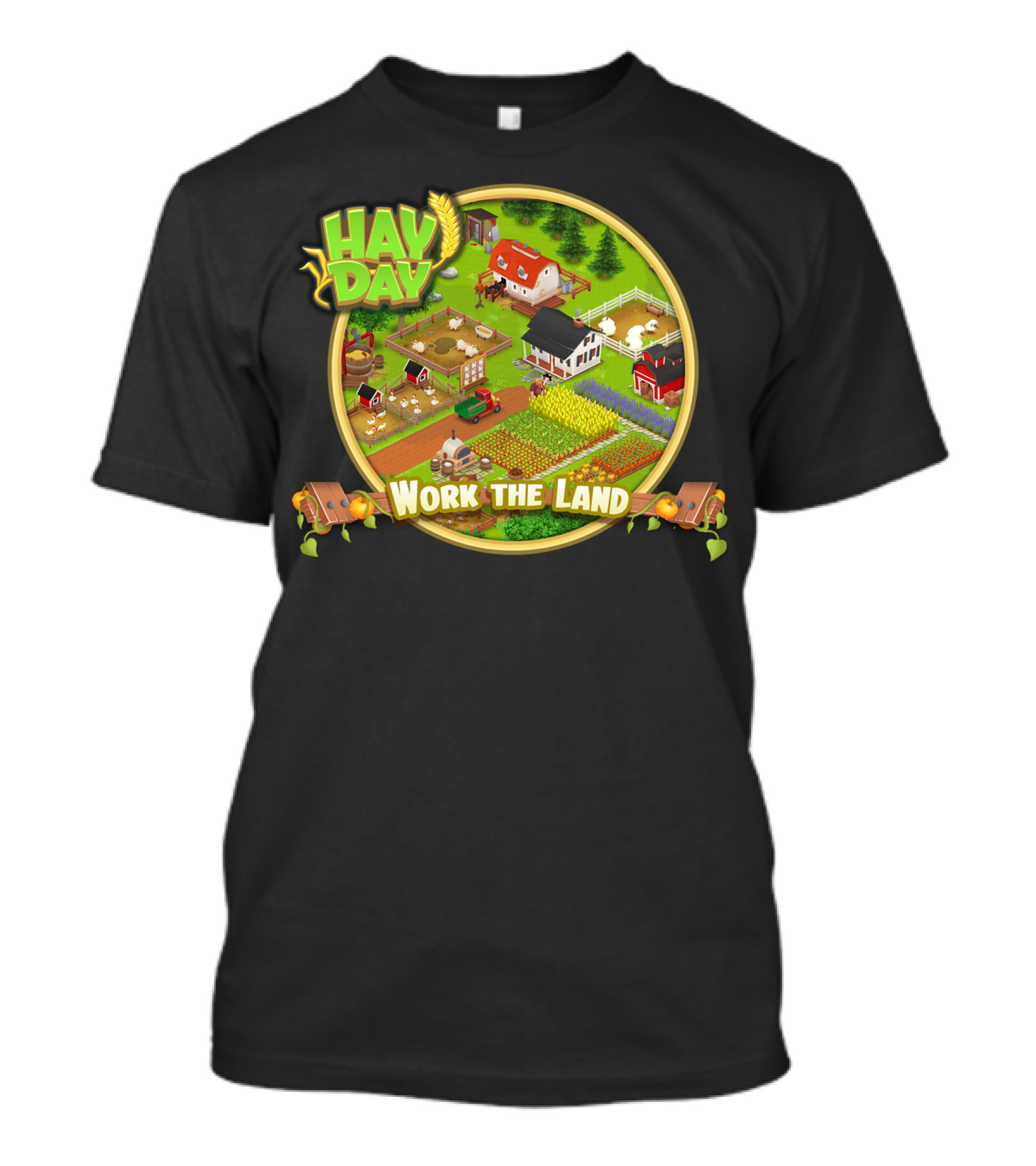 HAY DAY Work The Land Farm T-Shirt