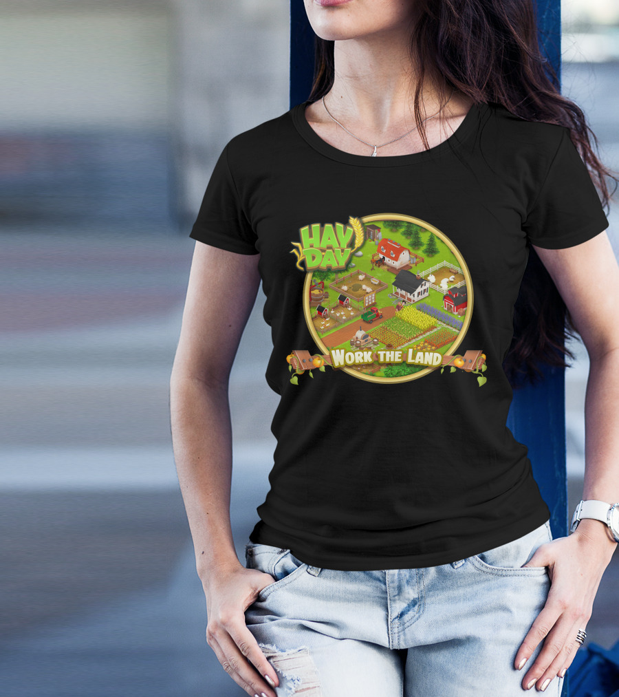 HAY DAY Work The Land Farm T-Shirt