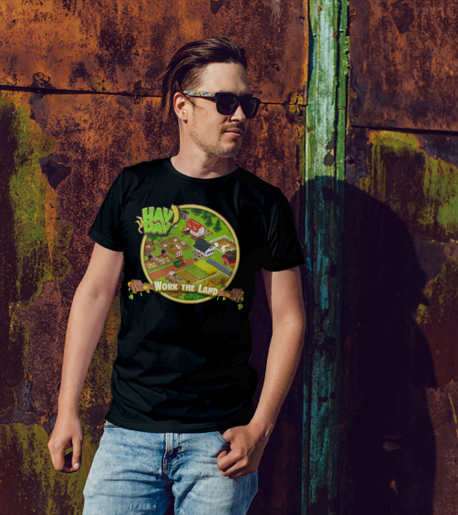 HAY DAY Work The Land Farm T-Shirt