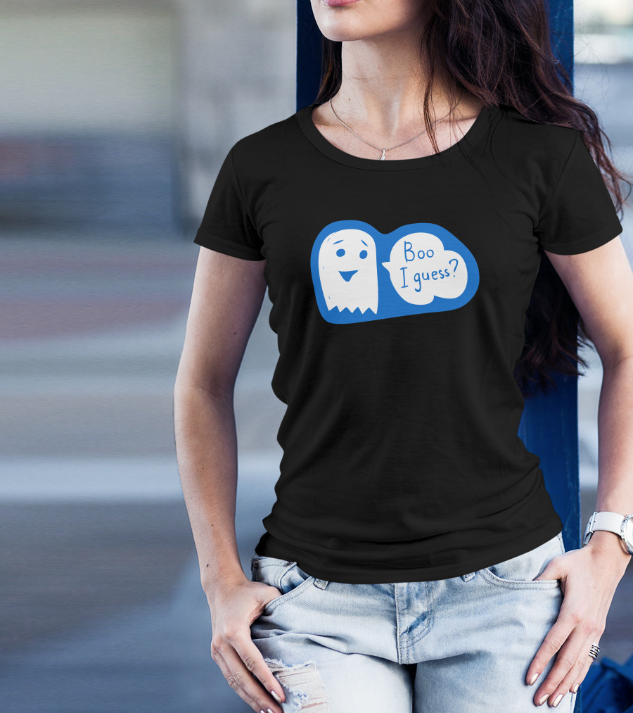 Boo I Guess Ghost Speech Bubble T-Shirt