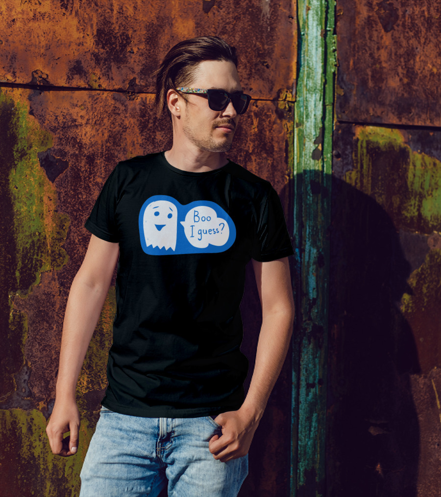 Boo I Guess Ghost Speech Bubble T-Shirt