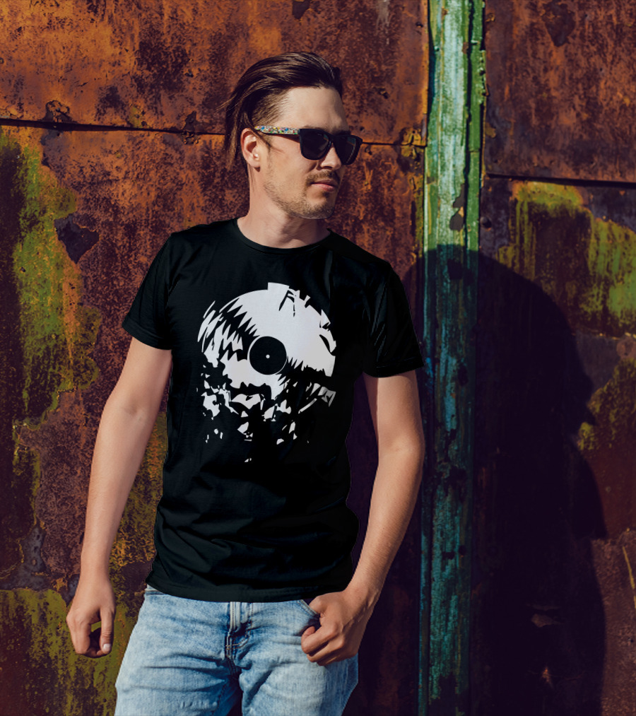 Broken Vinyl Record Fragmentation T-Shirt