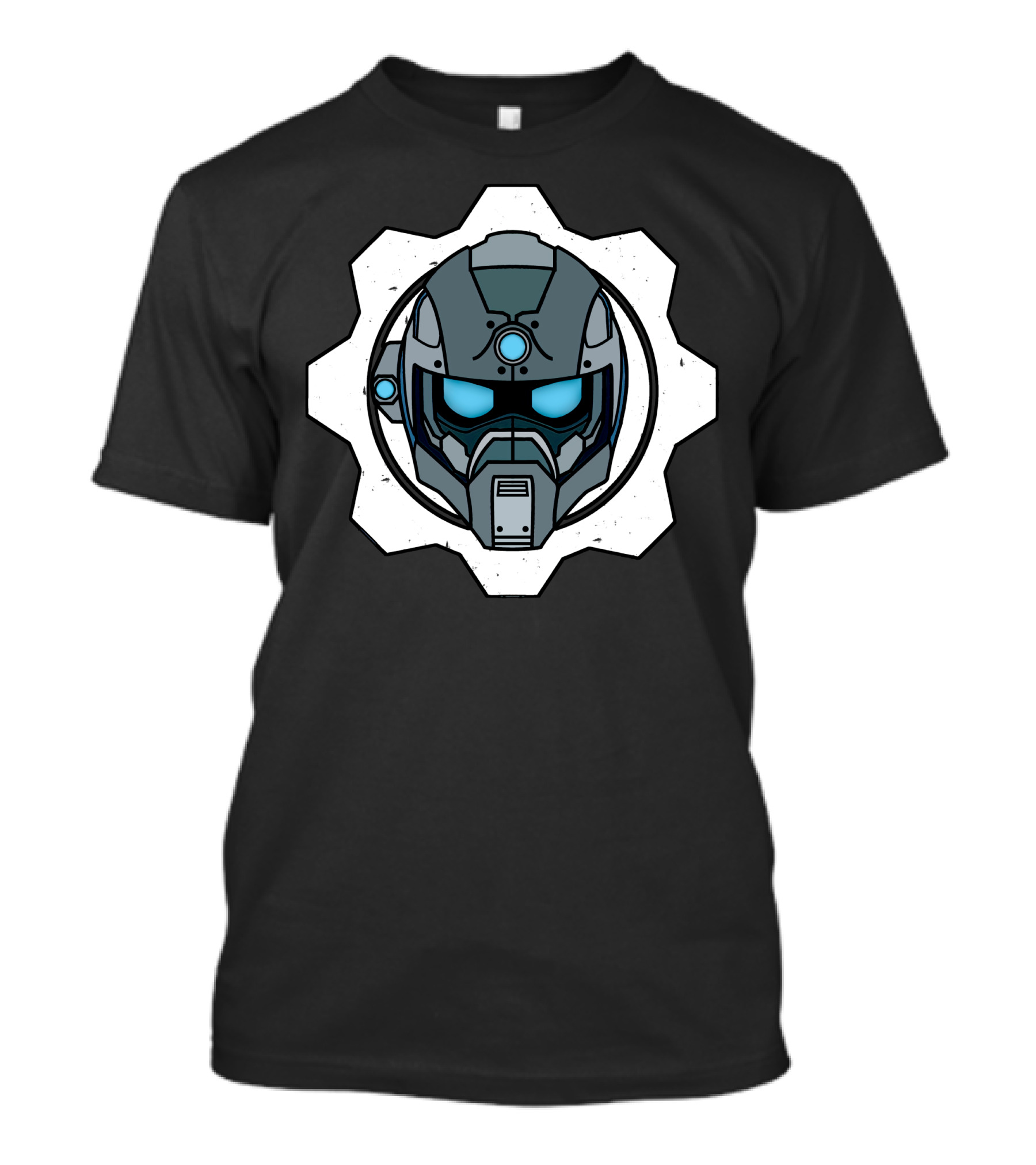 Robot Soldier Cog Helmet T-Shirt
