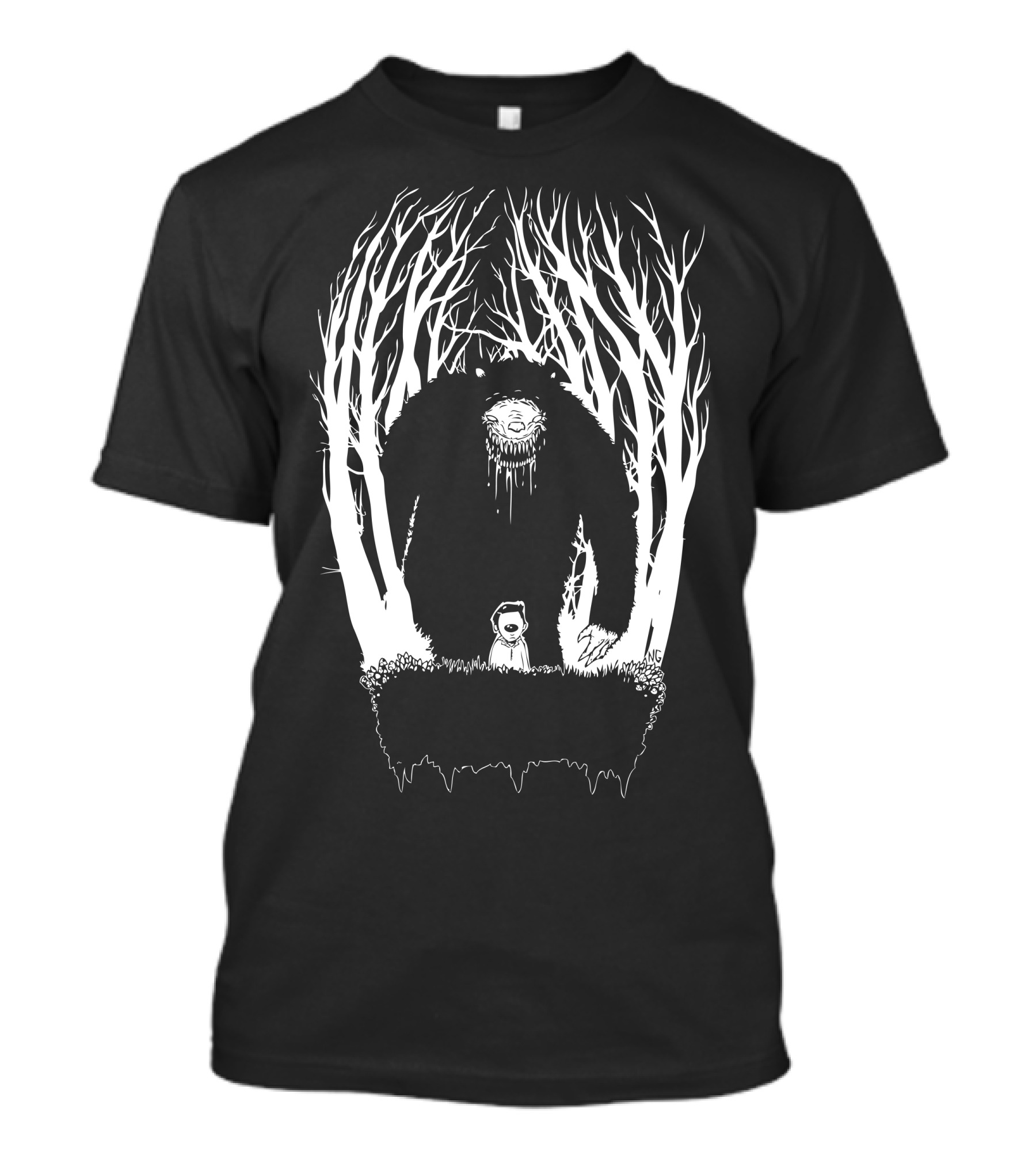 Danger Bear Shadowy Forest Guardians T-Shirt