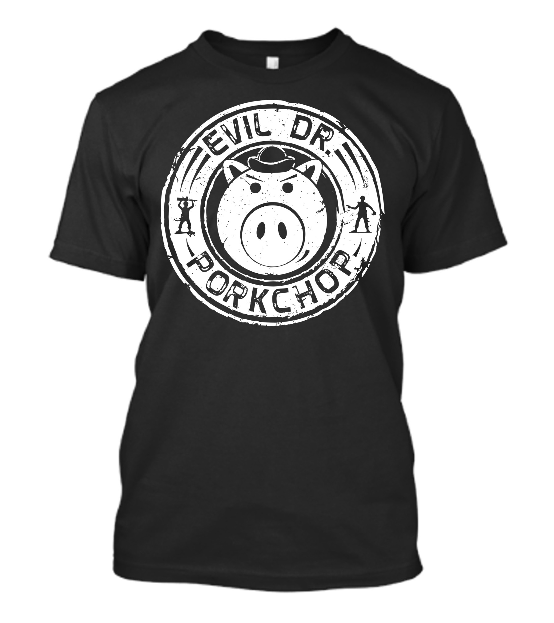 Toy Story Evil Dr Porkchop Sheriff Woody Buzz Lightyear Emblem T-Shirt