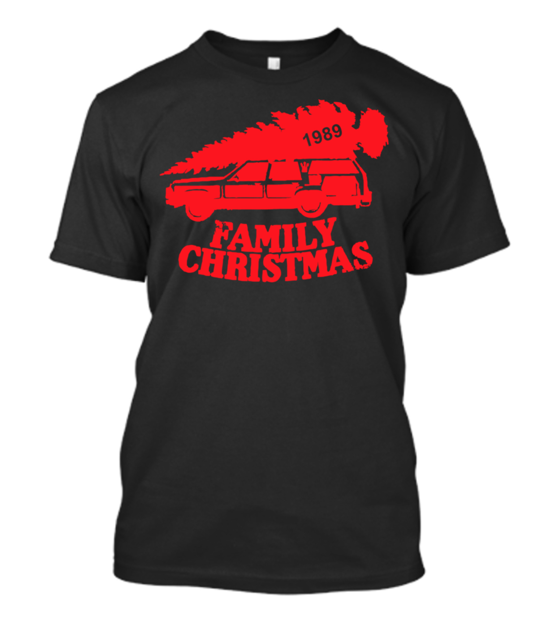 Family Christmas 1989 Car Tree T-Shirt