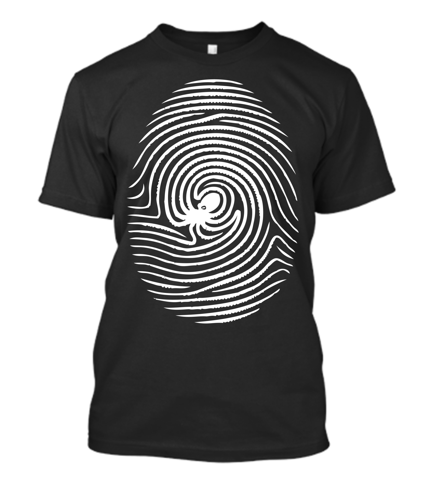 Fingerprint Octopus Pattern Creation Harmony T-Shirt