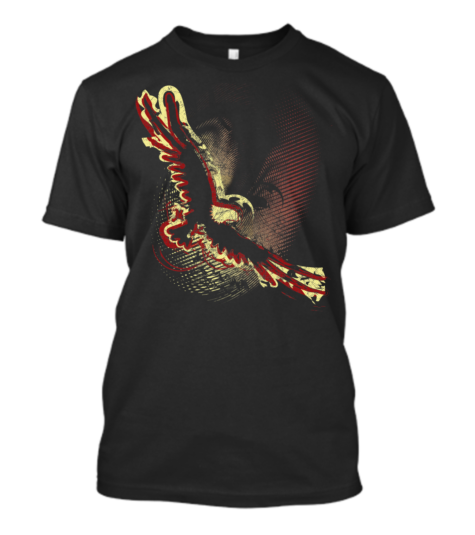Floating Eagle Vintage Abstract T-Shirt