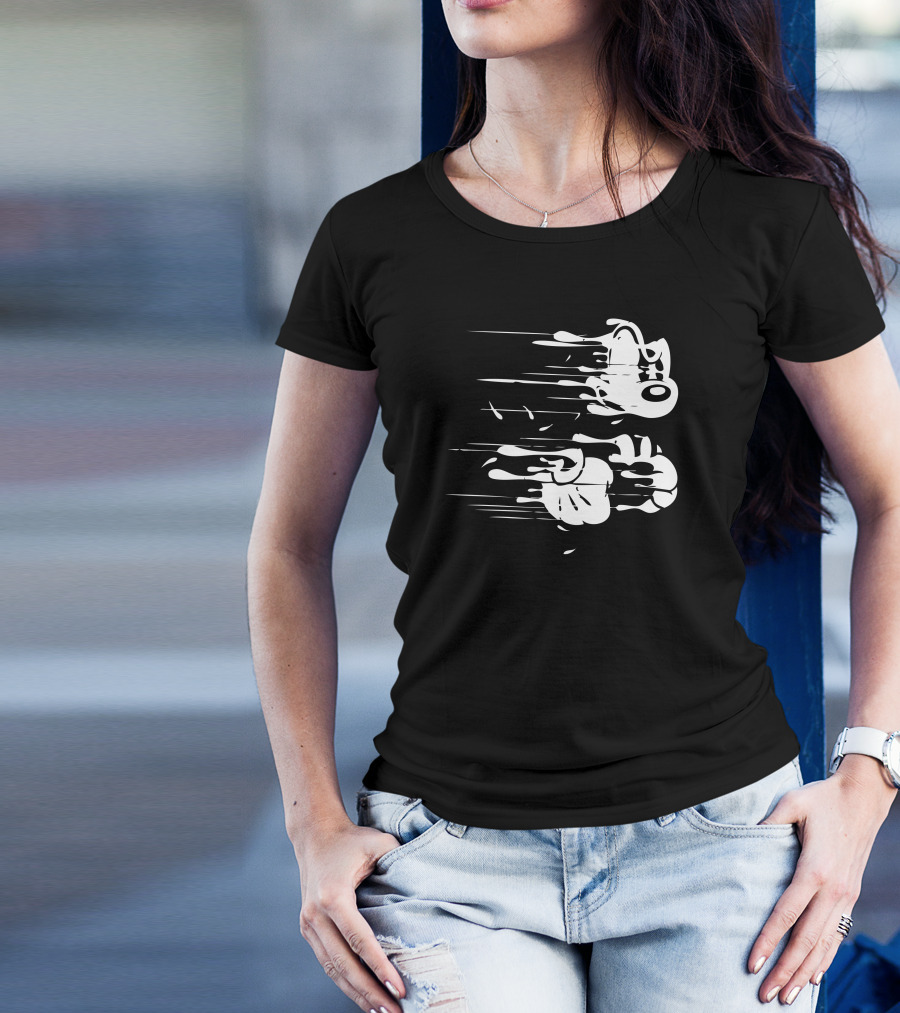 Speedy Whiskered Creature In Flight T-Shirt