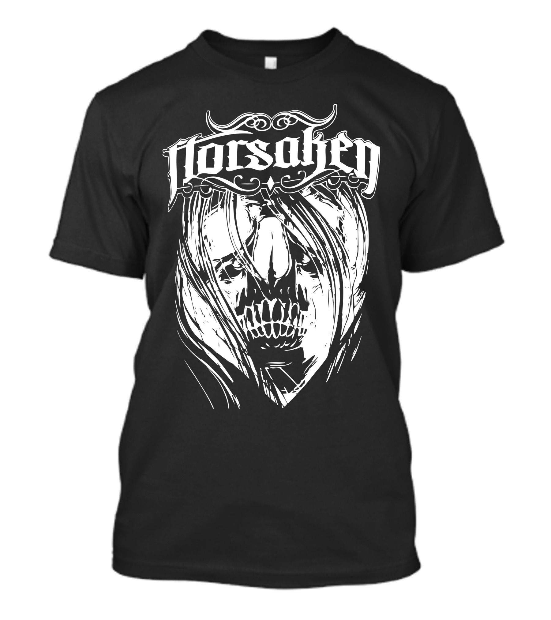 Forsaken Skull Art Grunge T-Shirt