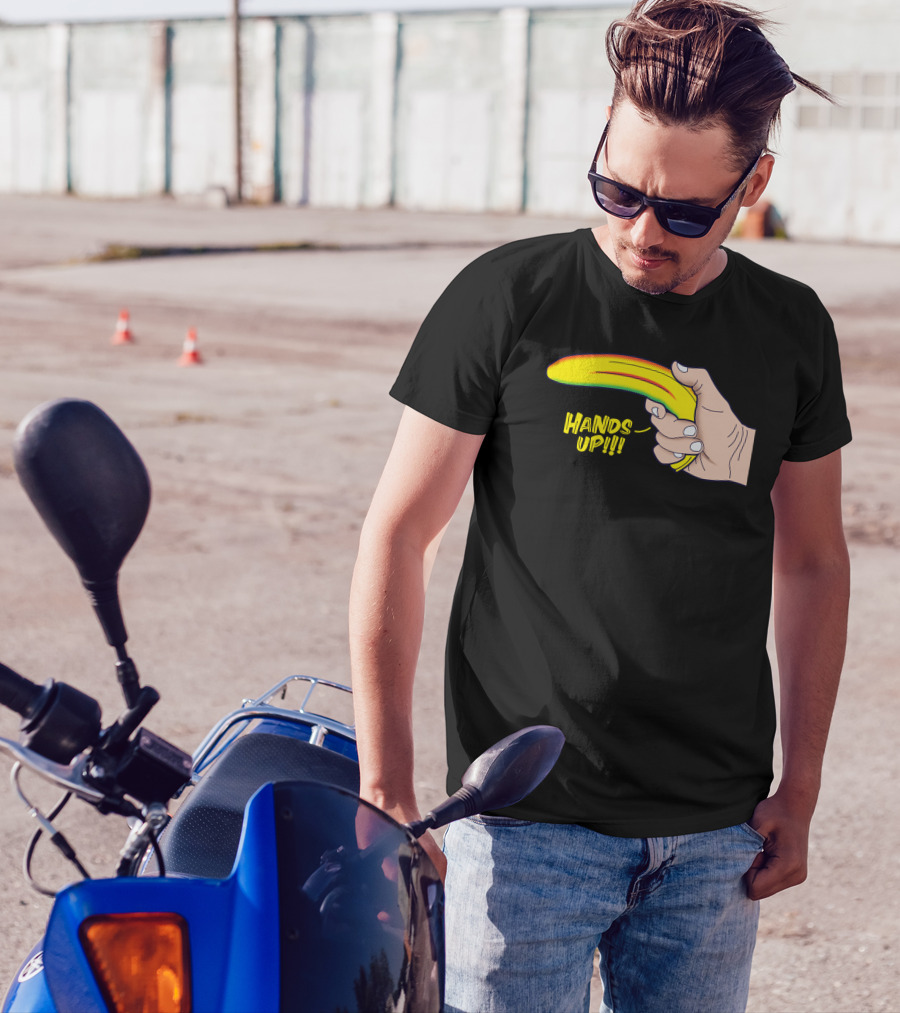 Hands Up Banana Comic T-Shirt