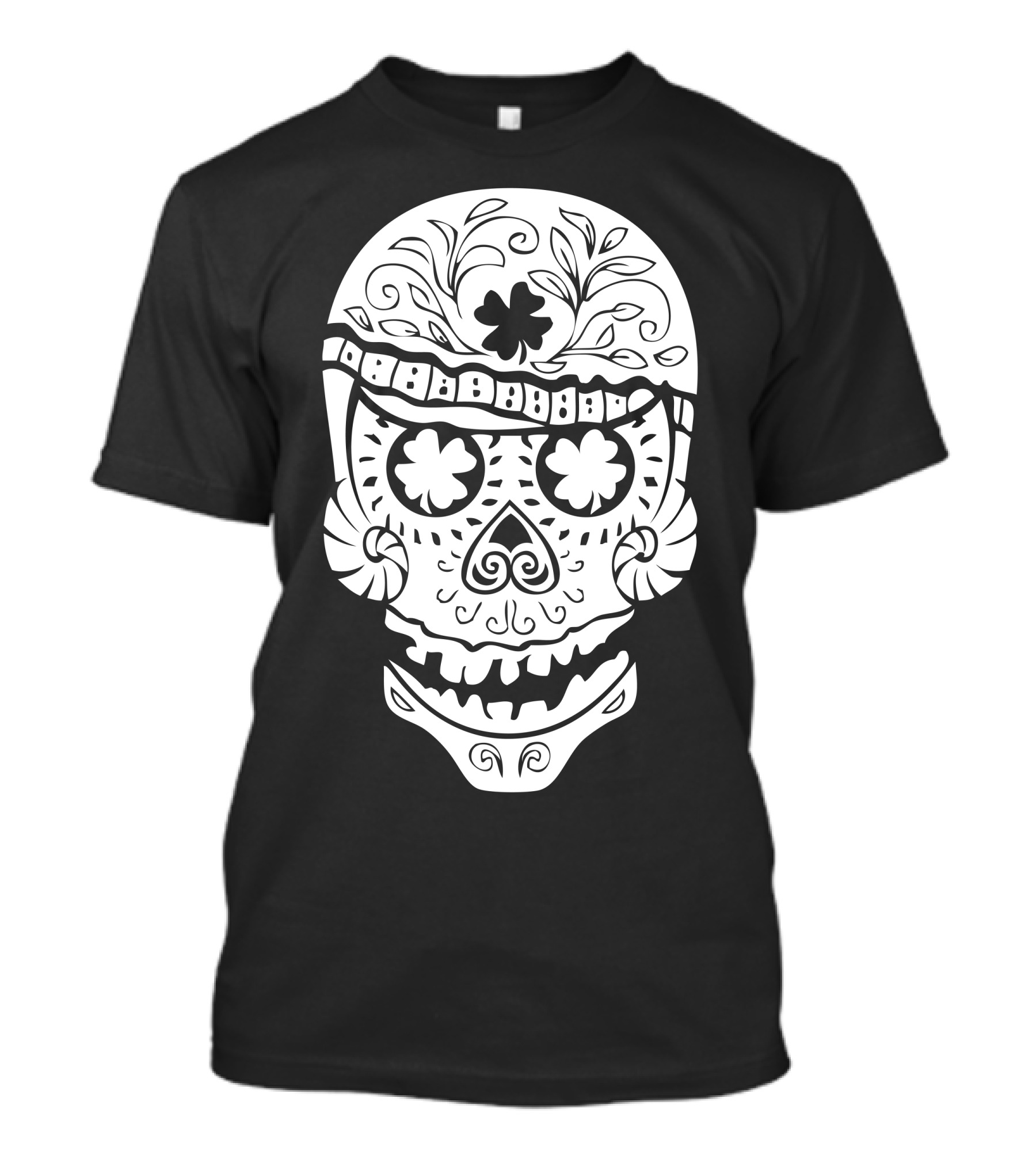 Hawaiian Skull Floral Sugar Skull T-Shirt