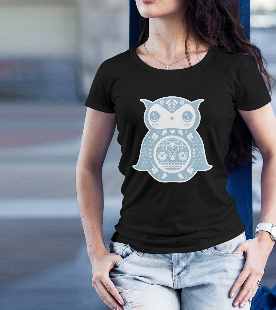 I Can Hoot Like An Owl Sugar Skull T-Shirt