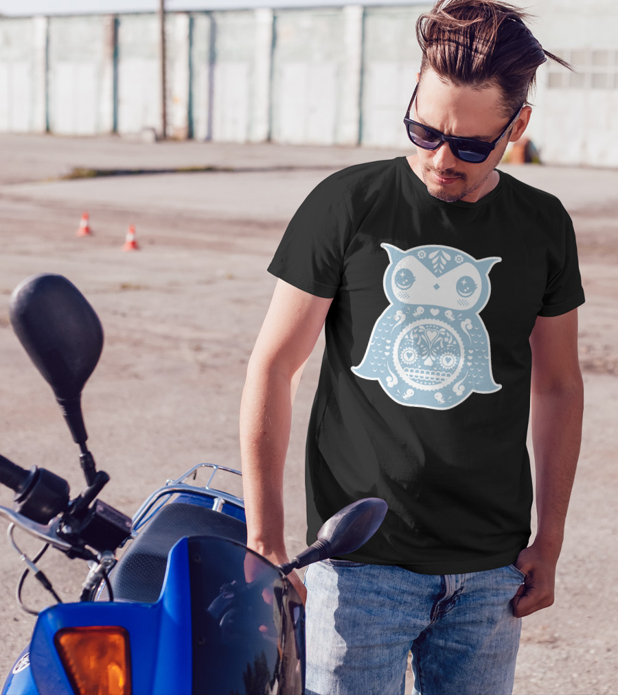 I Can Hoot Like An Owl Sugar Skull T-Shirt