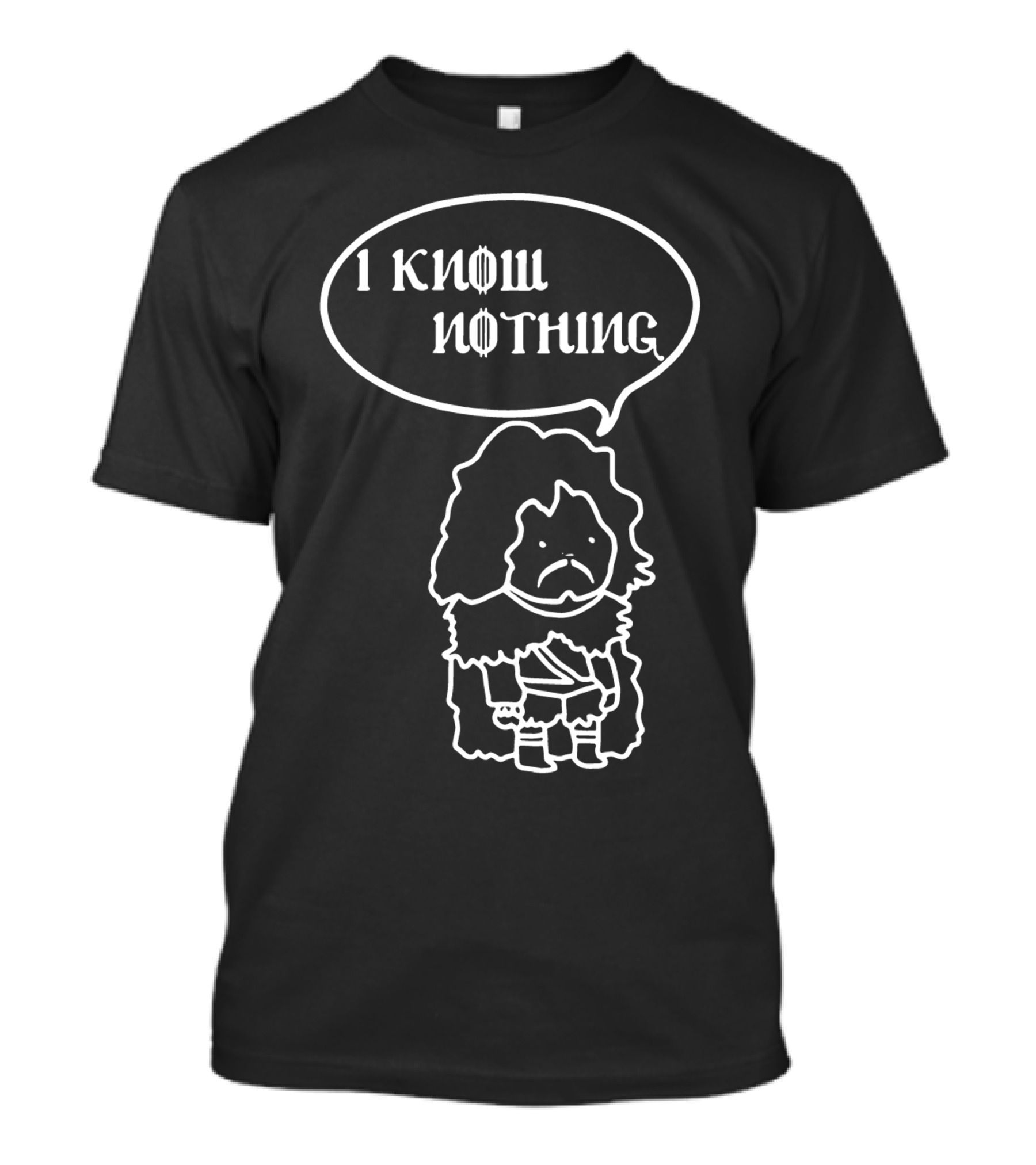 I Know Nothing Sad Character T-Shirt