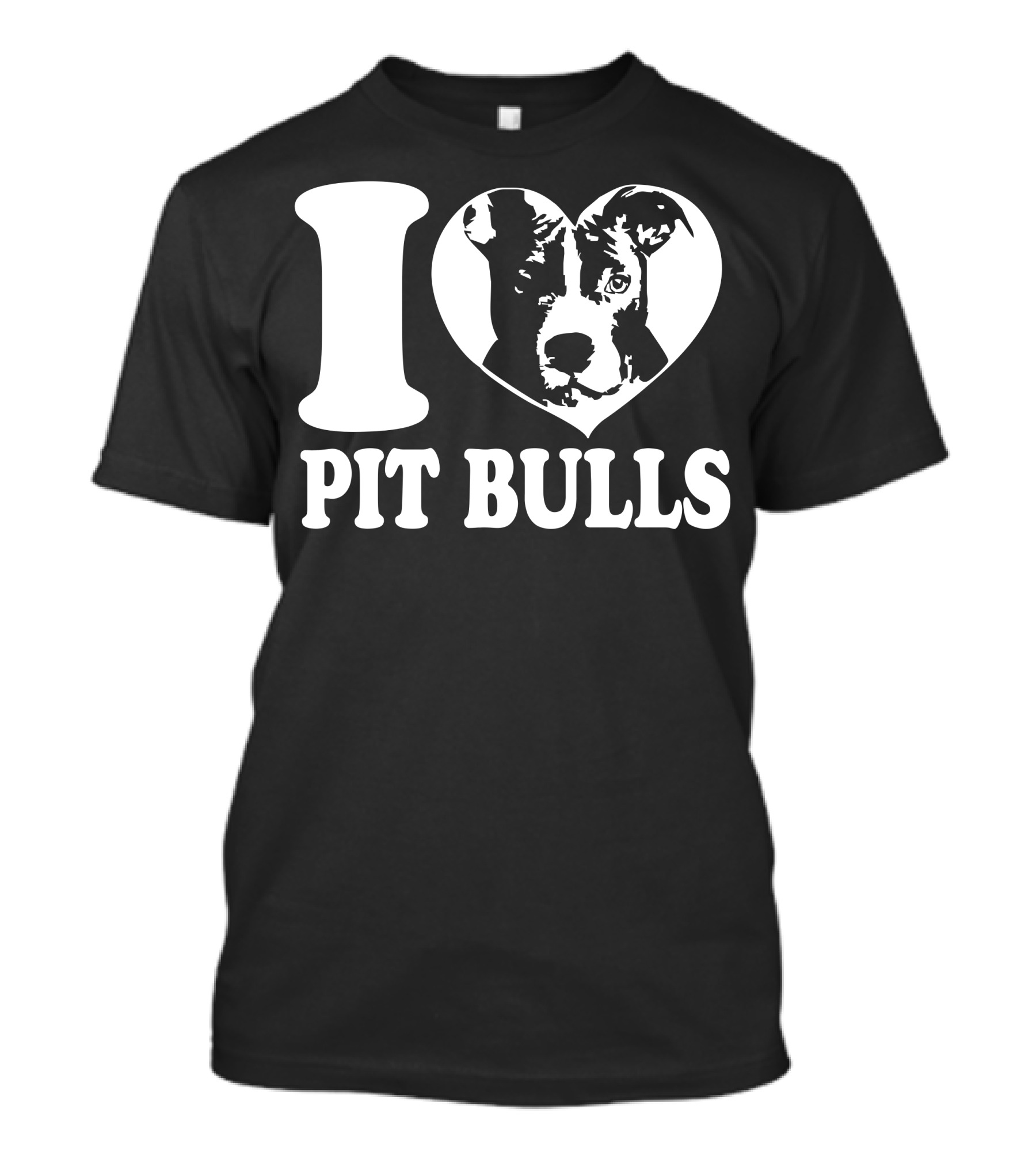 I Love Pit Bulls Heart Pit Bull T-Shirt
