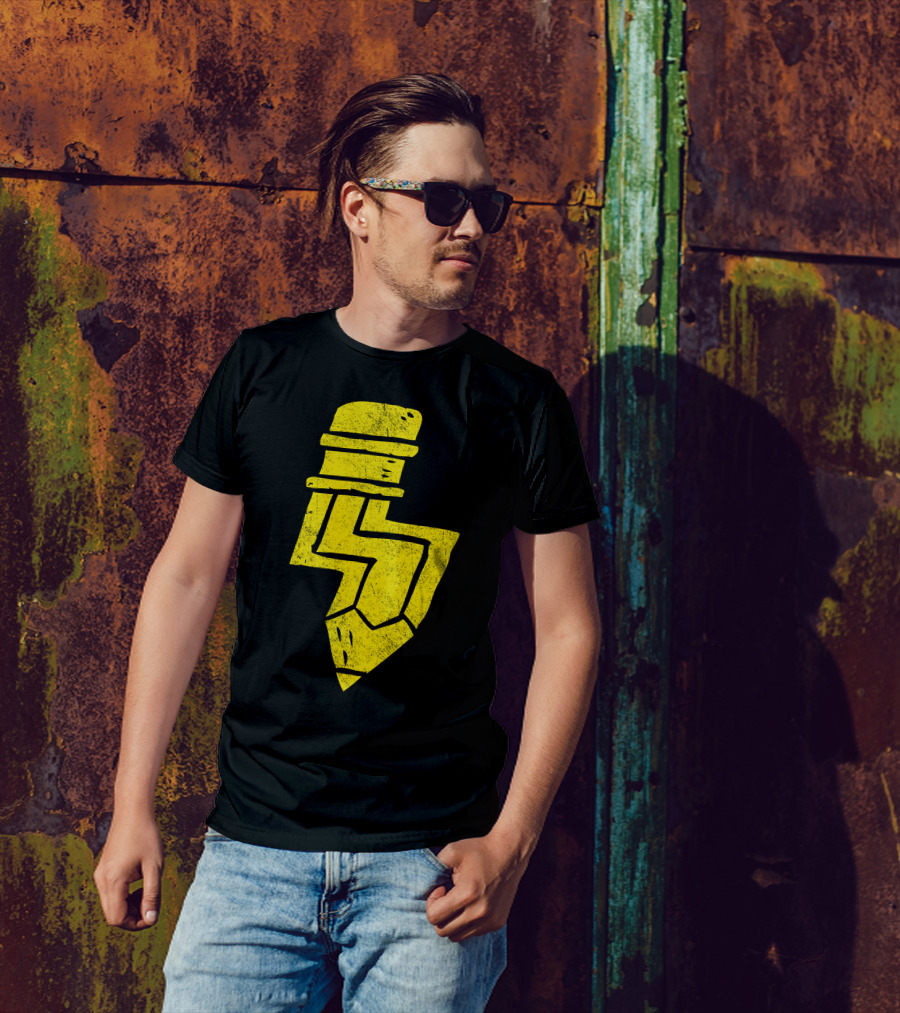 Pencil Lightning Bolt Yellow T-Shirt