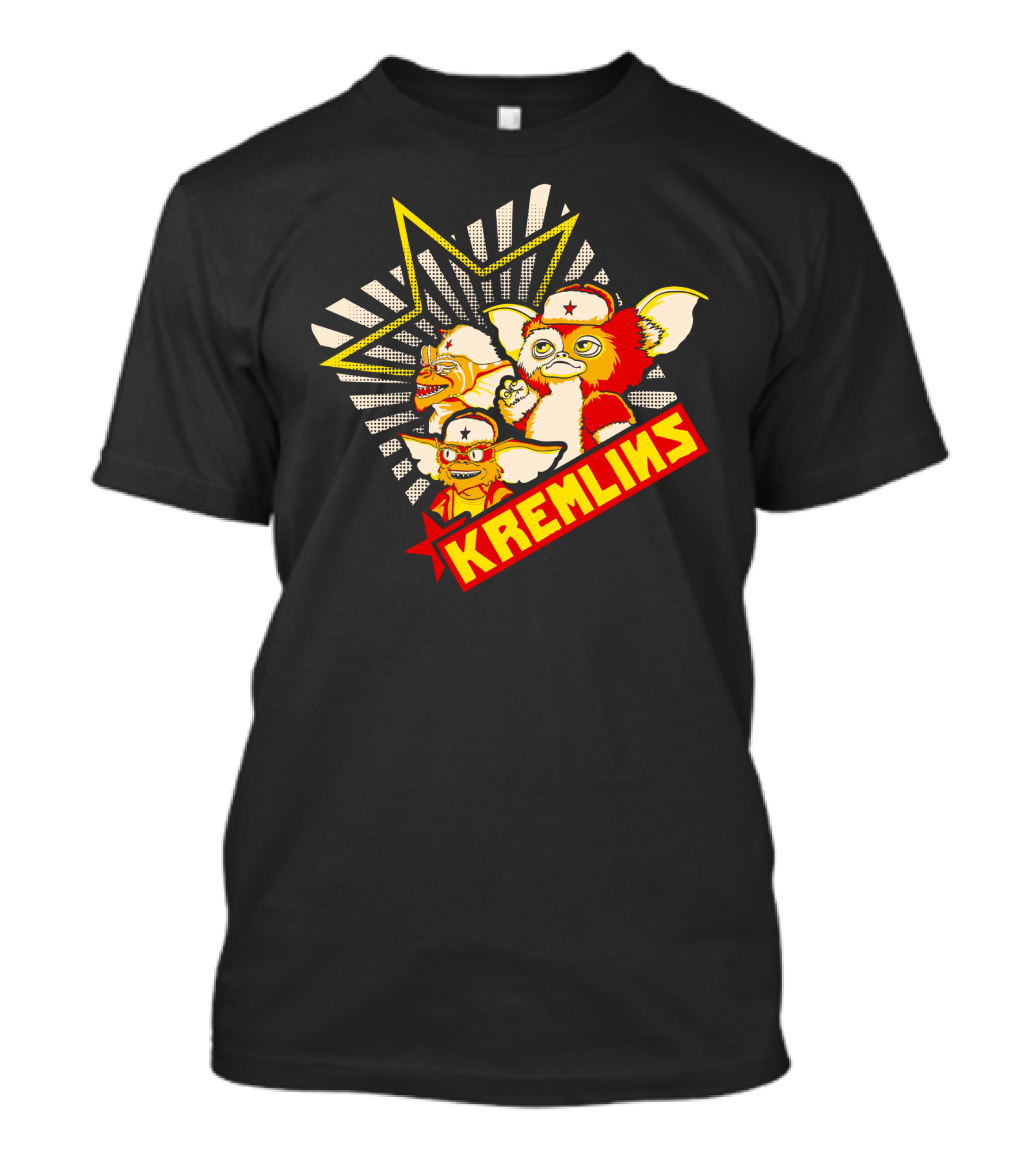 Kremlins Starburst Gizmo Soviet Cartoon Motif T-Shirt