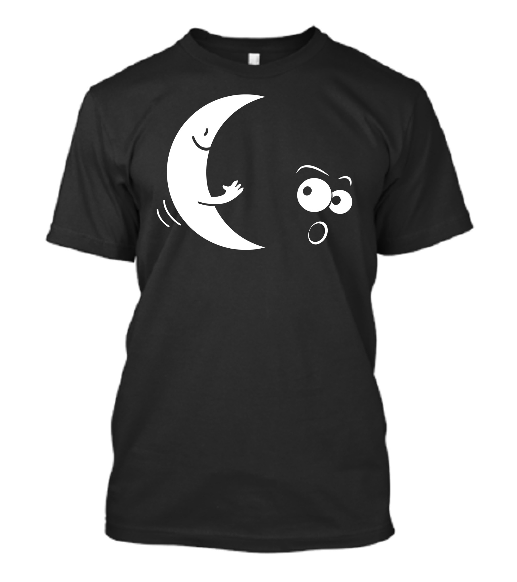 Smiling Moon Reveals Playful Expressions Secrets T-Shirt