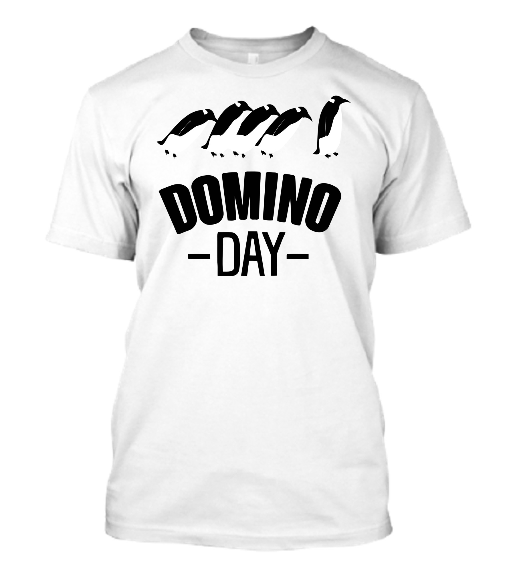 Penguin Domino Day Fun With Penguin Line Up T-Shirt