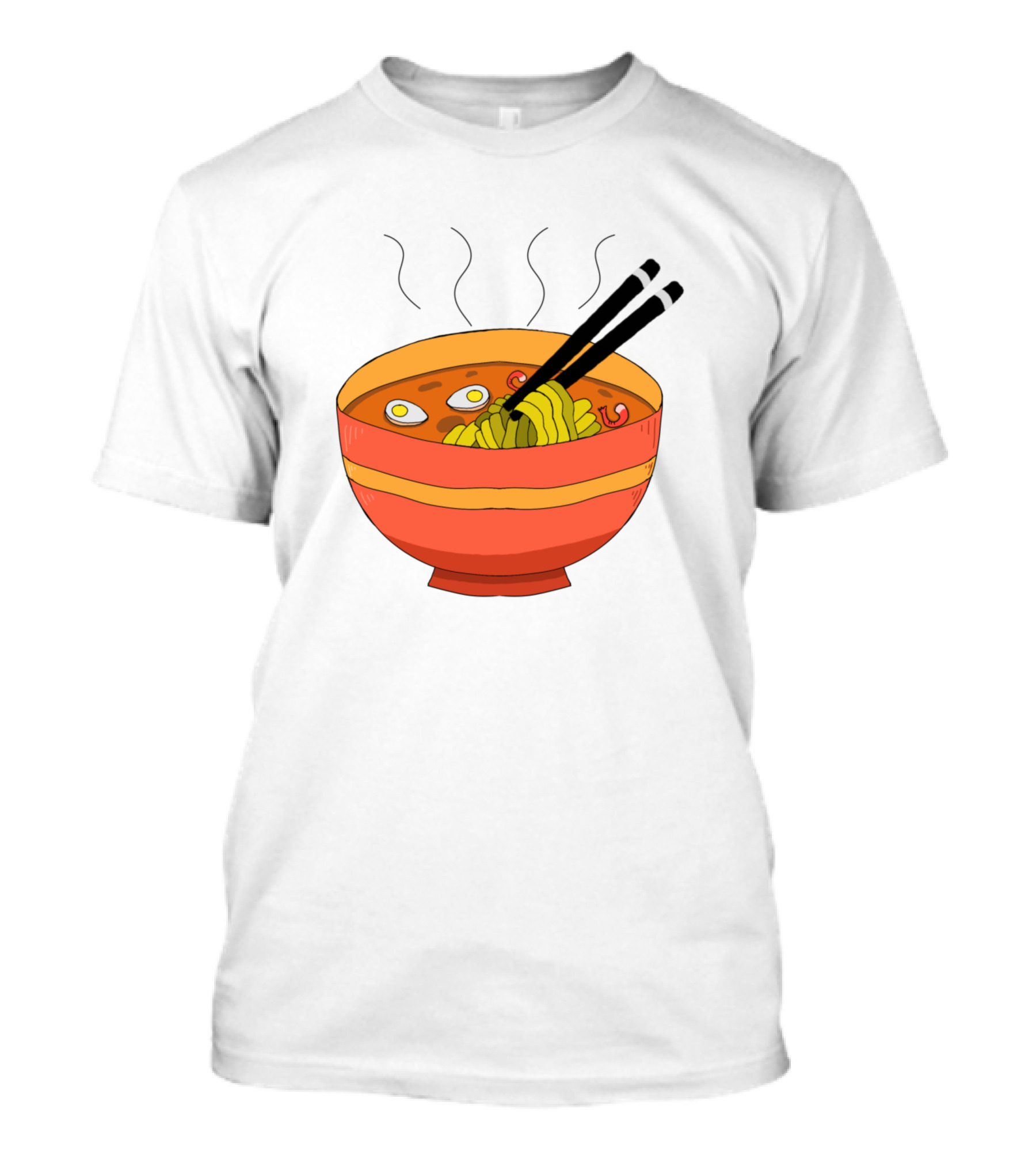 Ramen Bowl With Chopsticks And Eggs T-Shirt