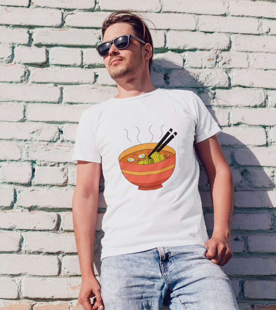 Ramen Bowl With Chopsticks And Eggs T-Shirt