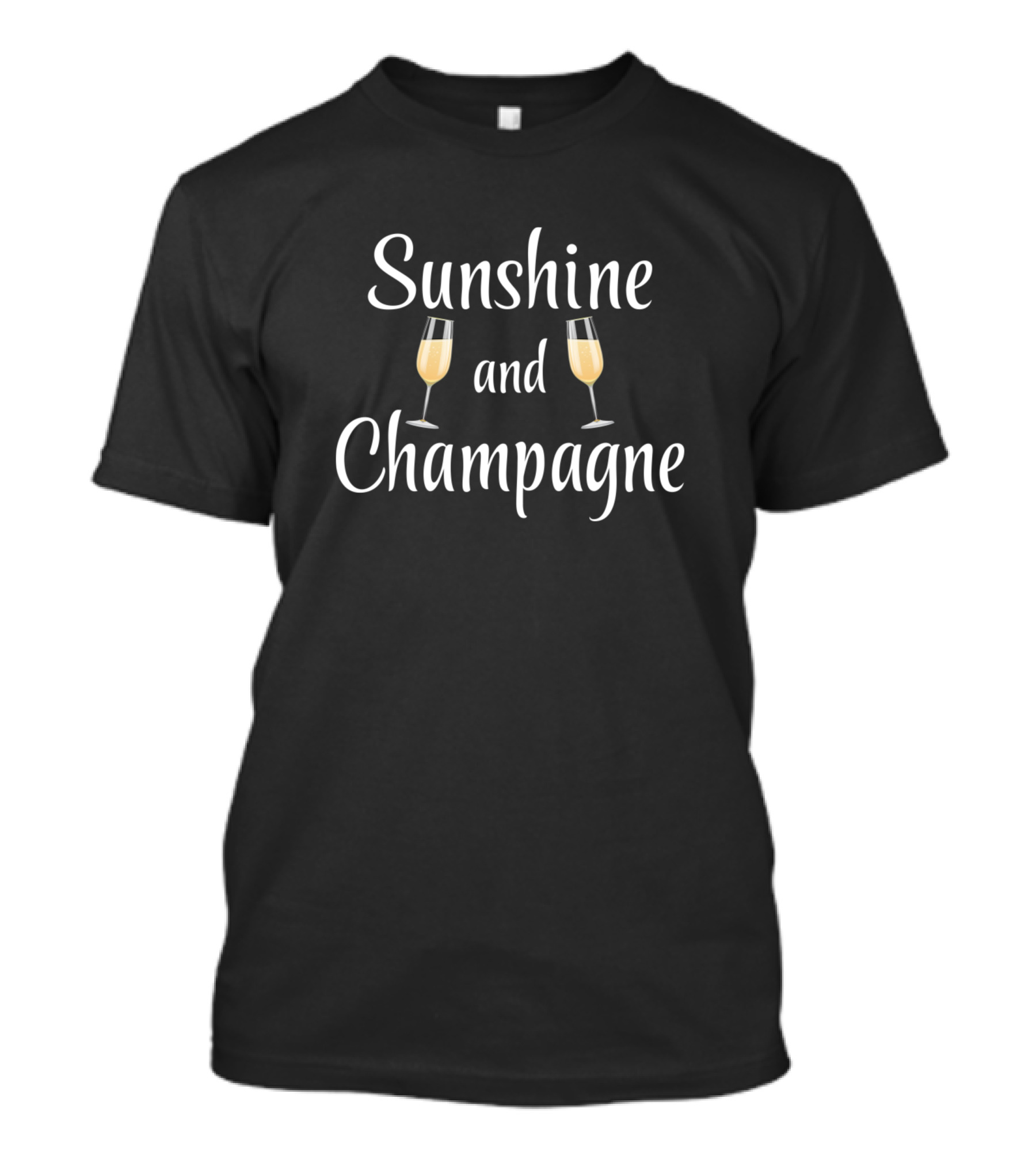 Sunshine And Champagne With Glasses T-Shirt