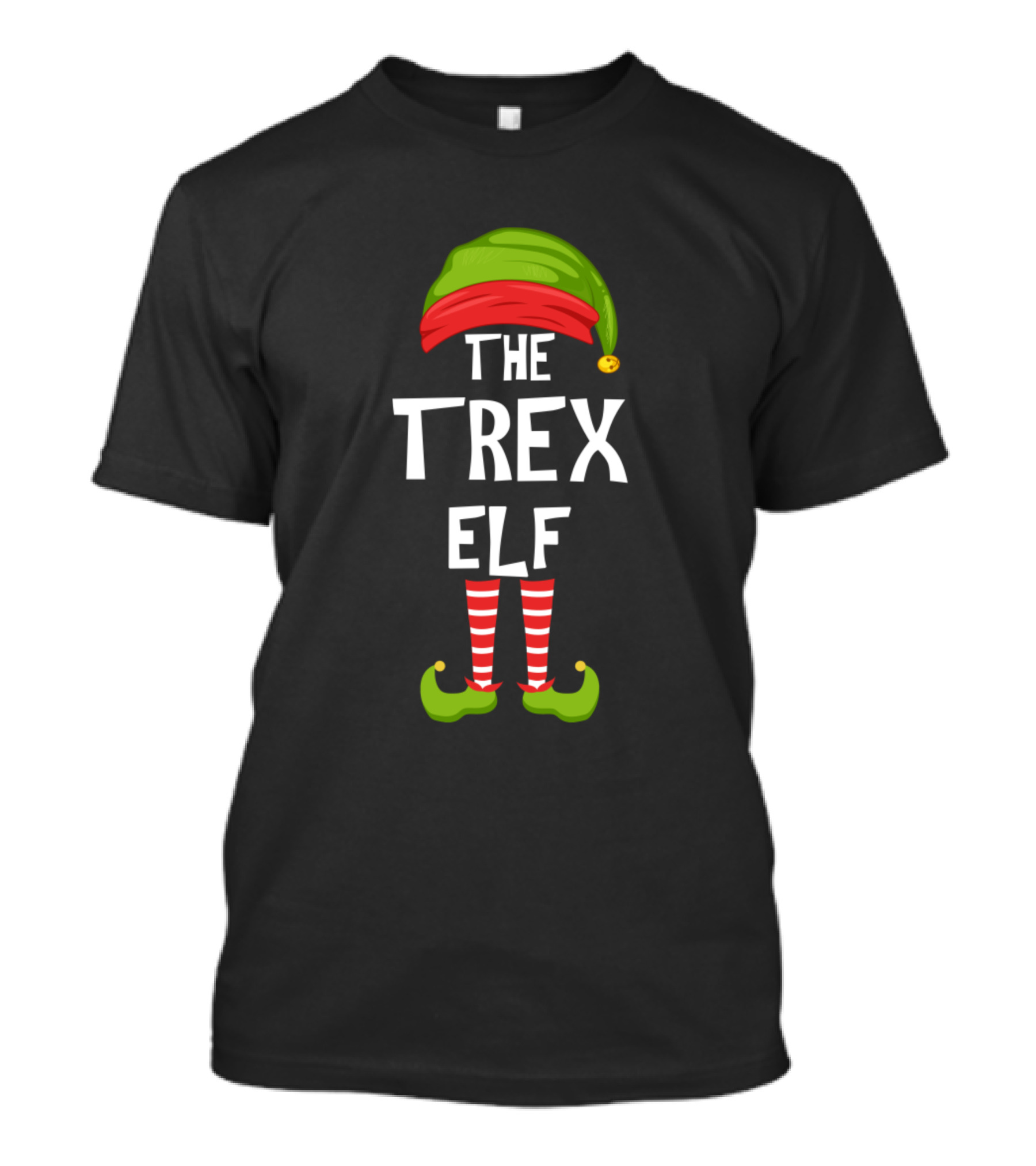 The Trex Elf Christmas Party Matching Family T-Shirt