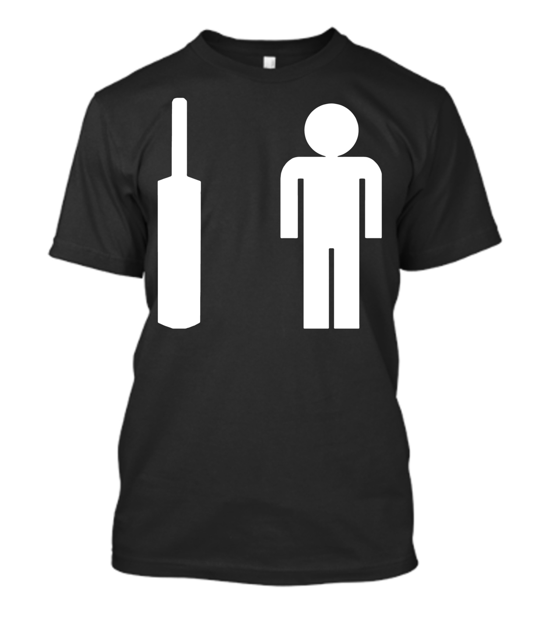 Bat Man Cricket Stick Figure T-Shirt