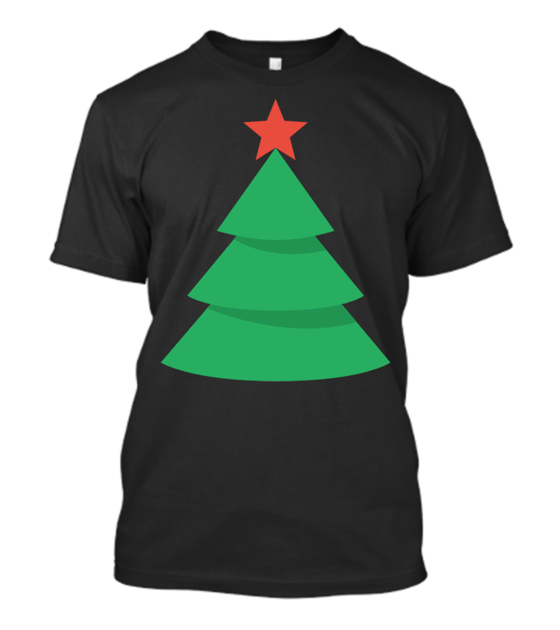 Christmas Tree Red Star T-Shirt