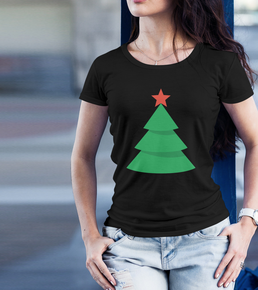 Christmas Tree Red Star T-Shirt