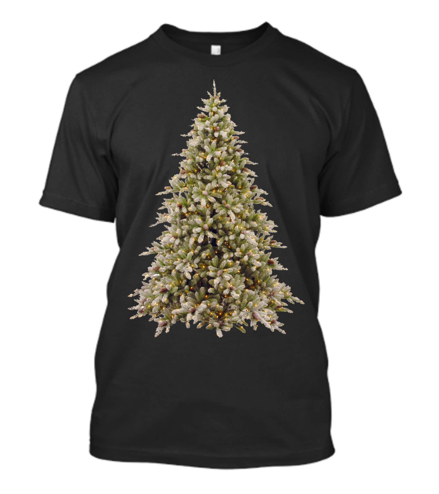 Christmas Tree Holiday Winter Pine Decor Snowy Branches T-Shirt