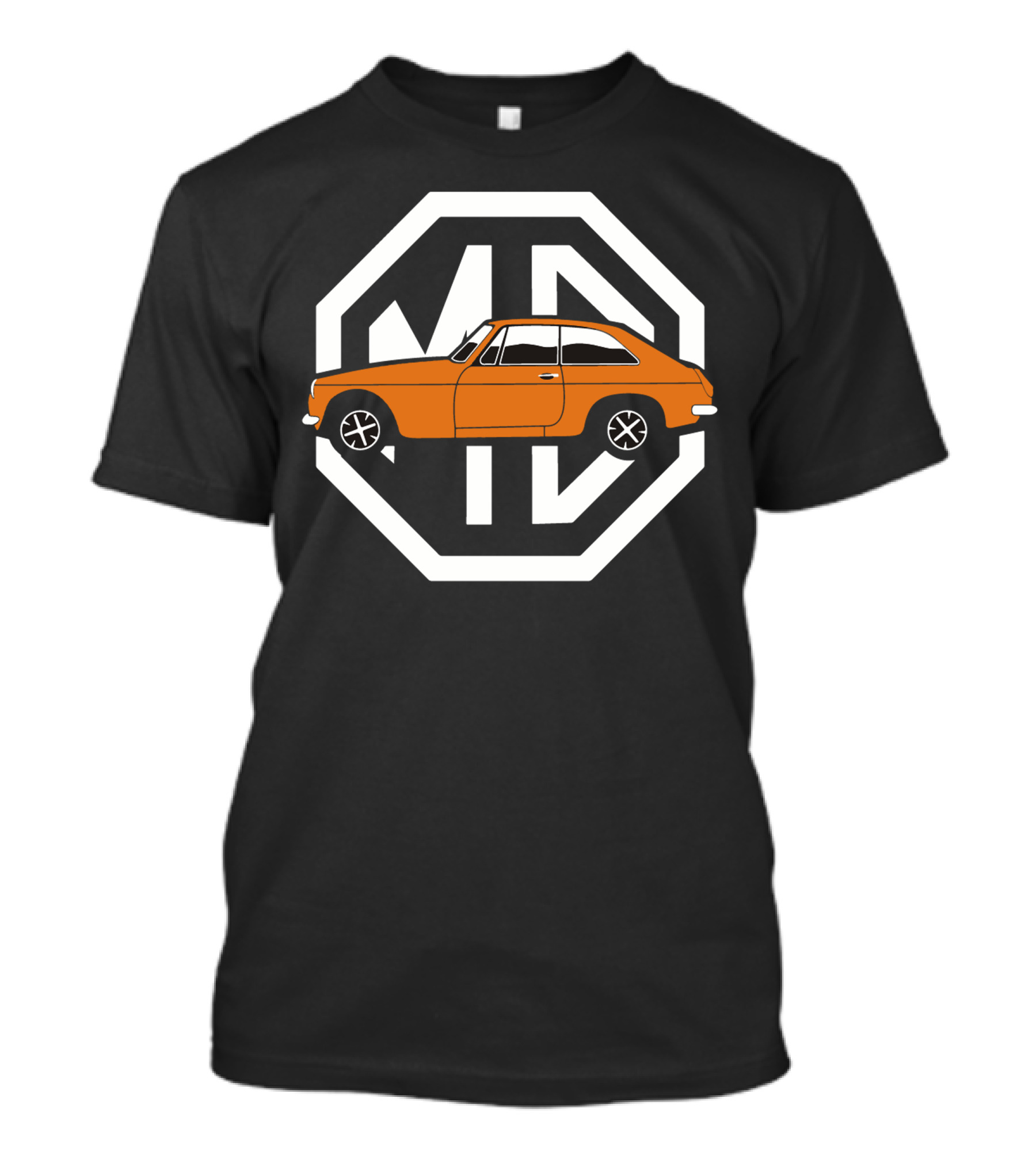 MG MGB GT Classic Antique Car Motif With Iconic Emblem T-Shirt