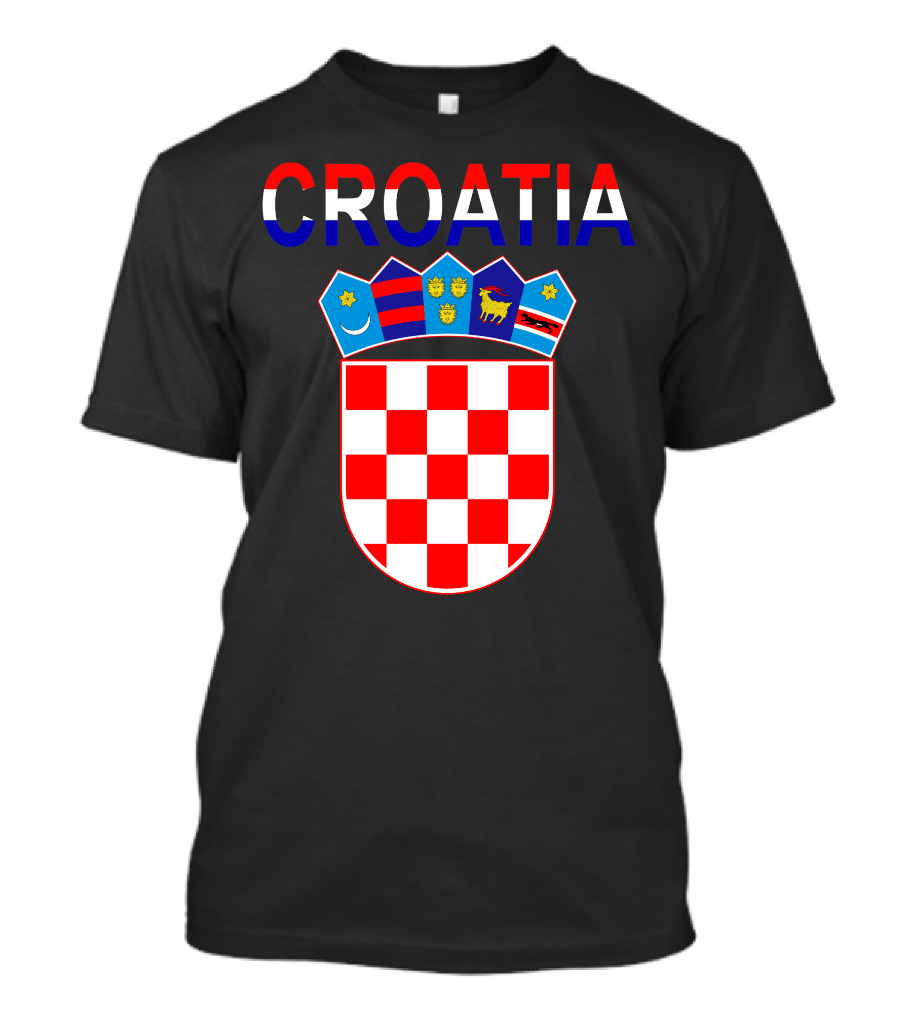 CROATIA Coat Of Arms Emblem With Red And Blue Shield T-Shirt