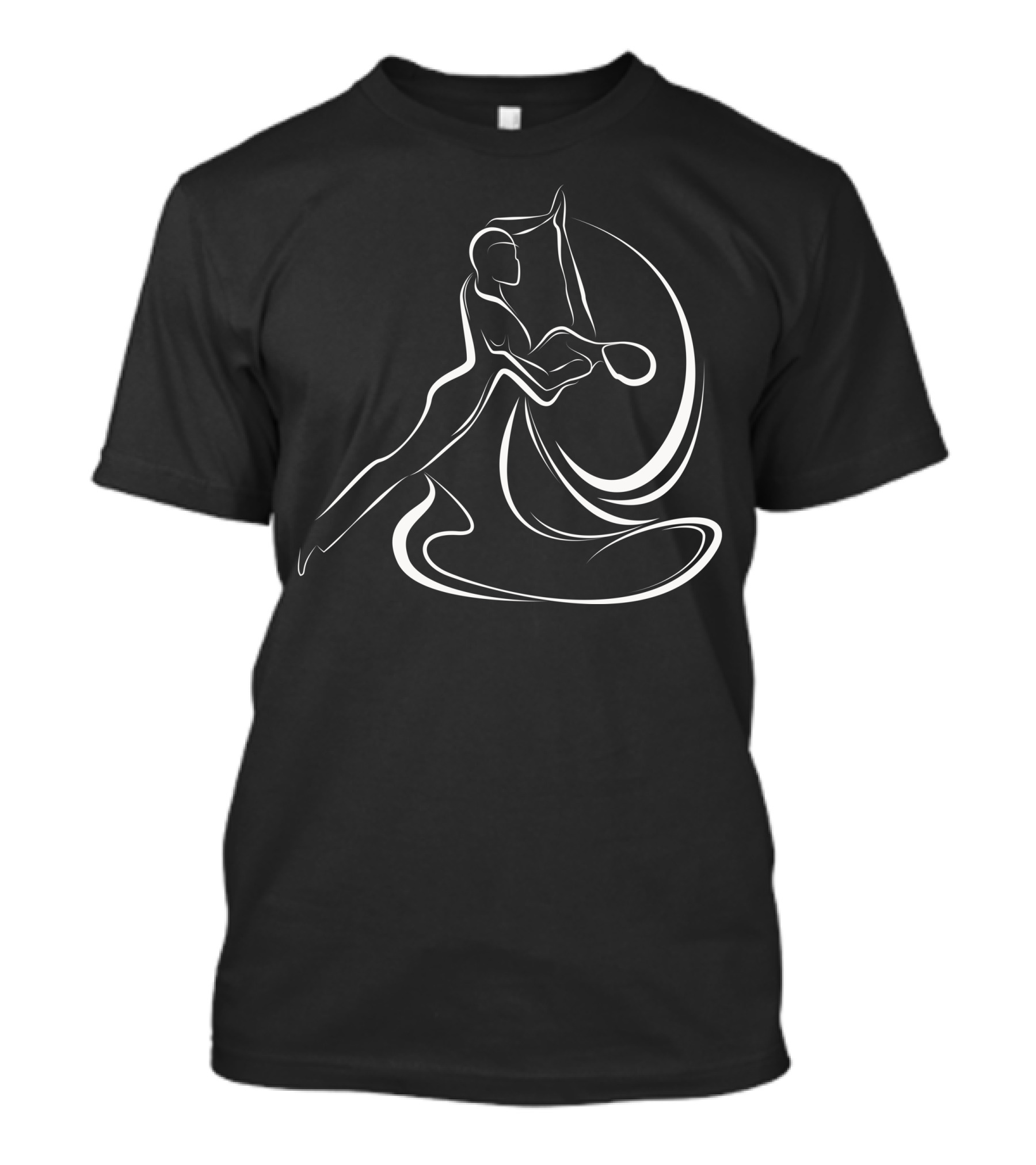Dancing People Silhouette Elegance Movement T-Shirt