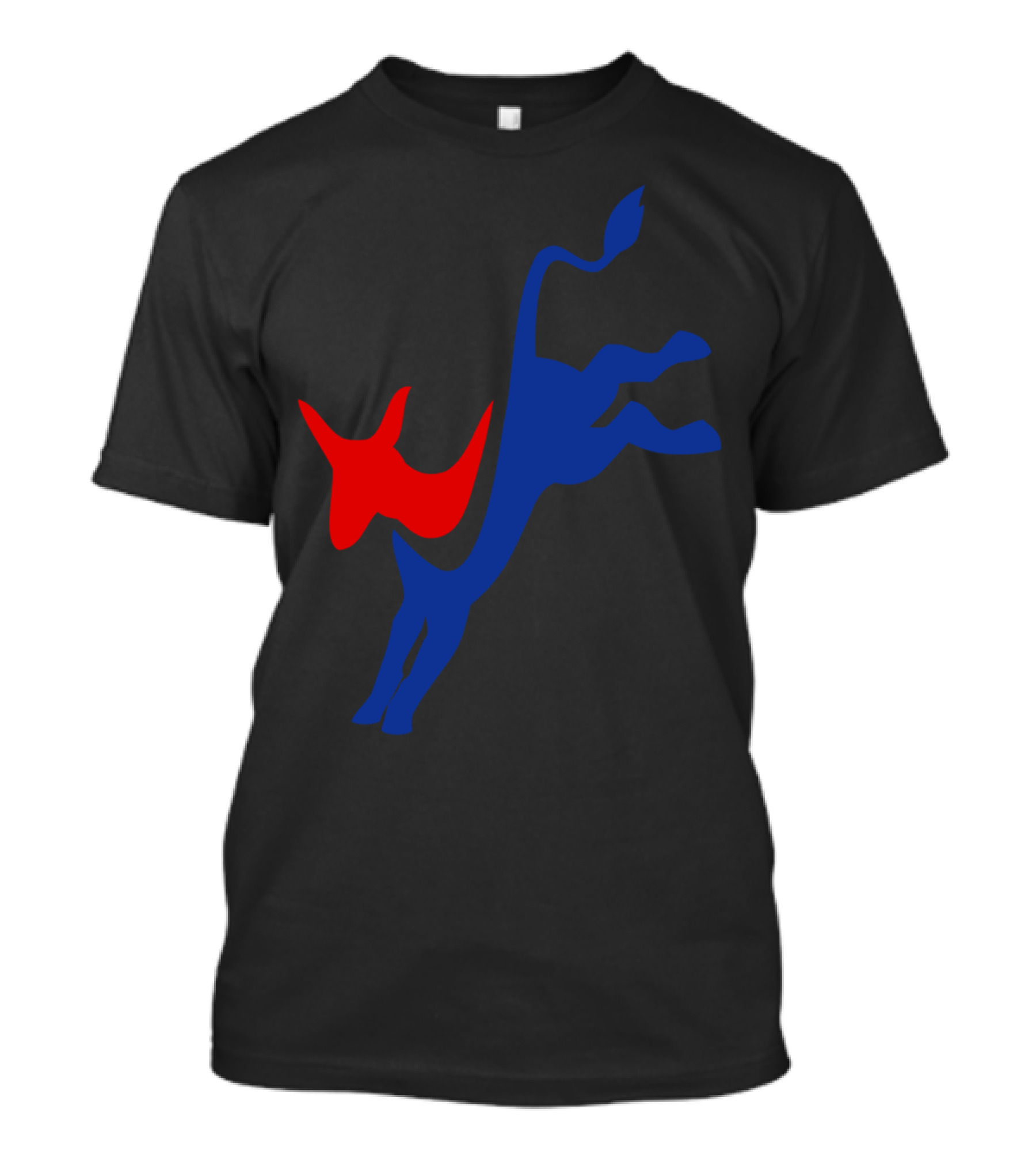 Democrat Donkey Icon In Red And Blue T-Shirt